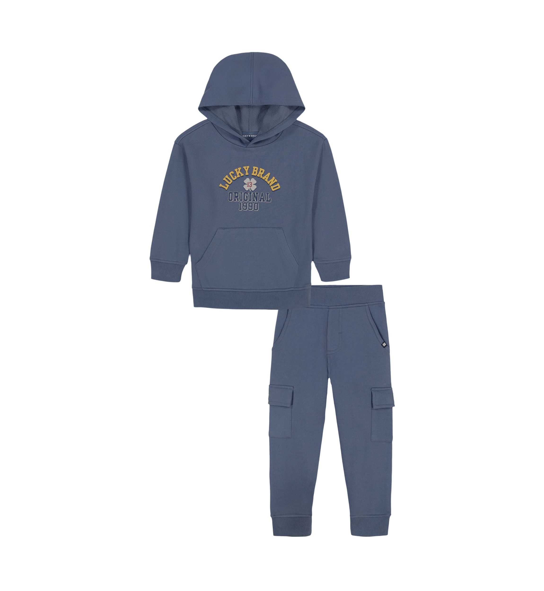 Boys 4-7 Fleece Hoodie and Cargo Jogger Set 