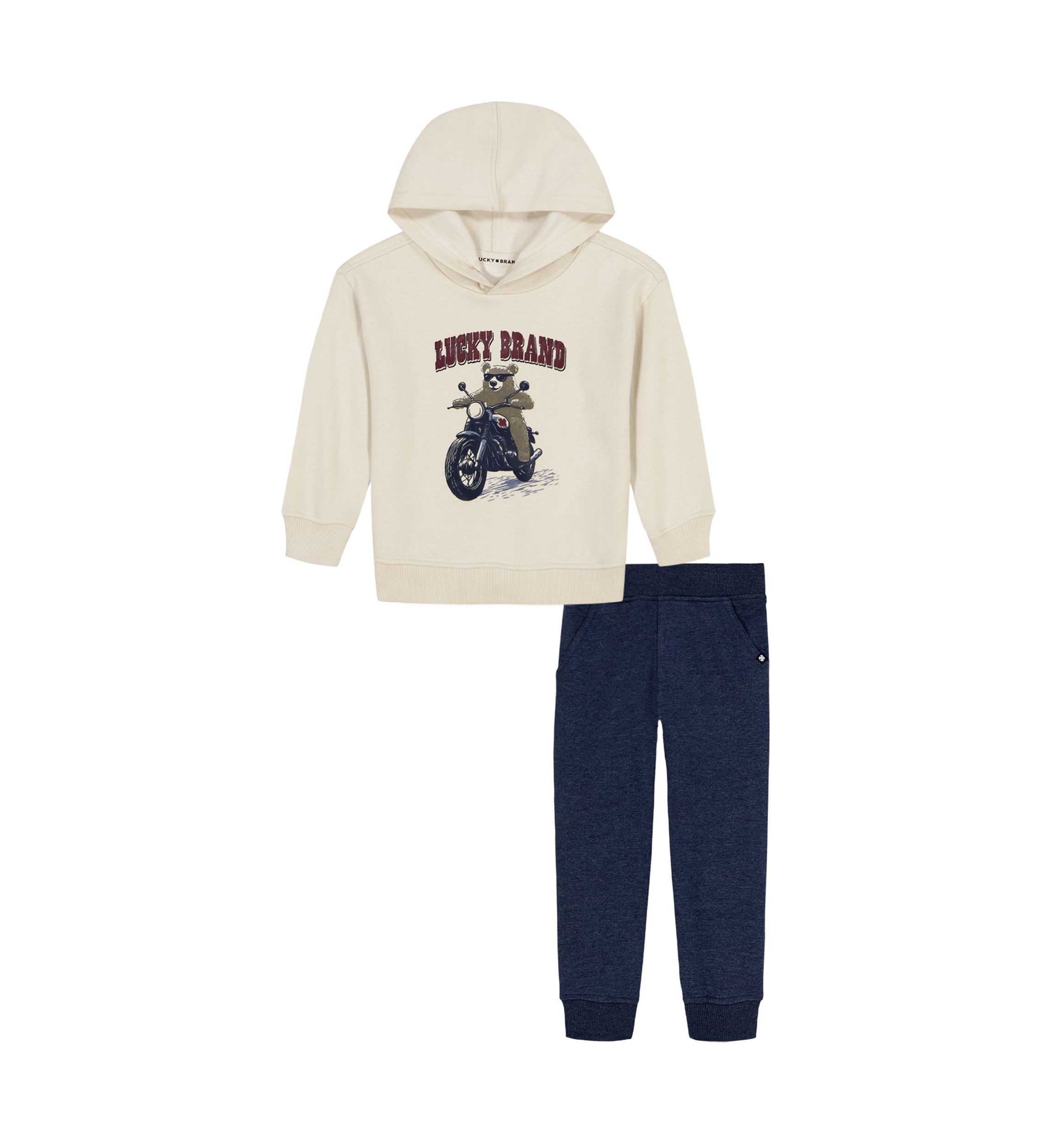 Boys 4-7 Bear Fleece Hoodie Set 