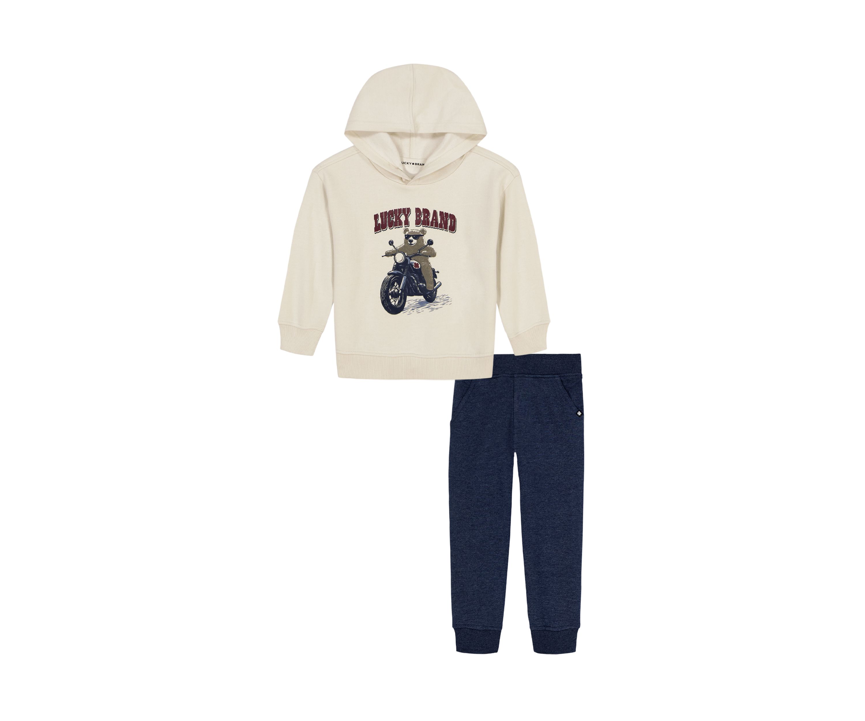 Boys 4-7 Bear Fleece Hoodie Set 