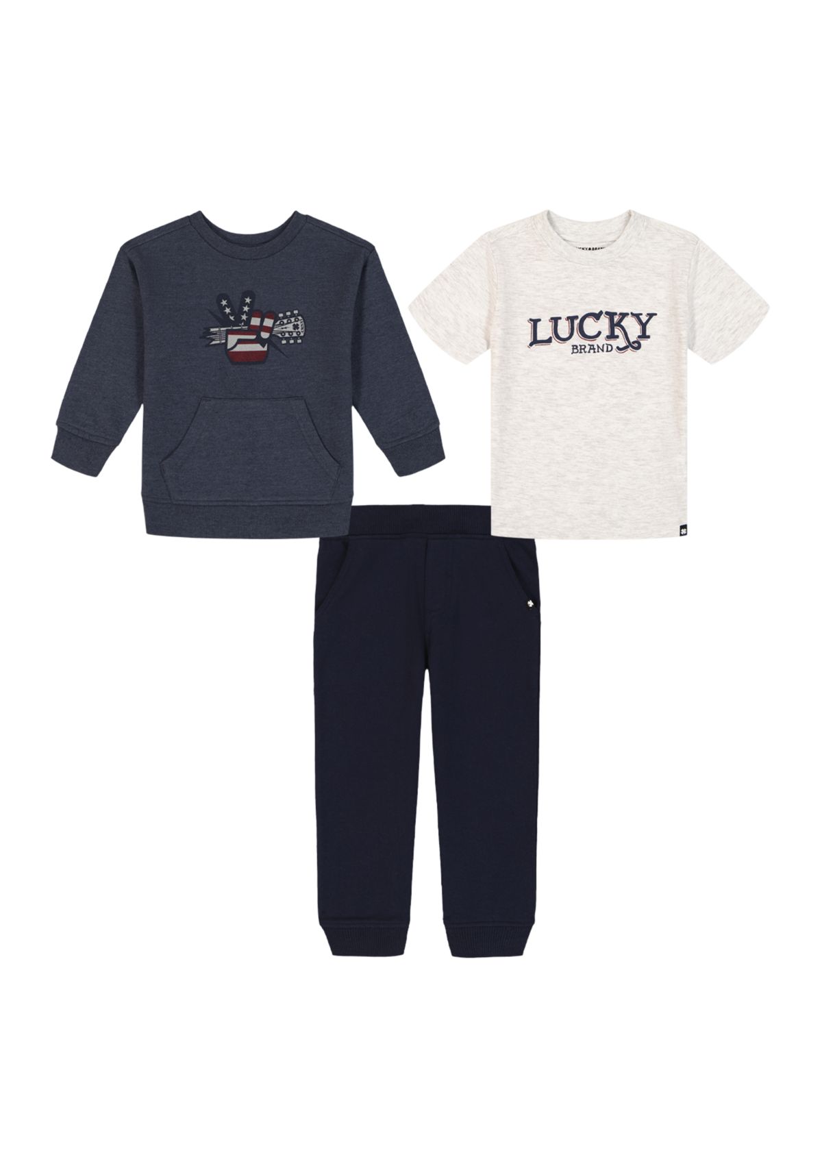 Boys 4-7 Americana Fleece Set 