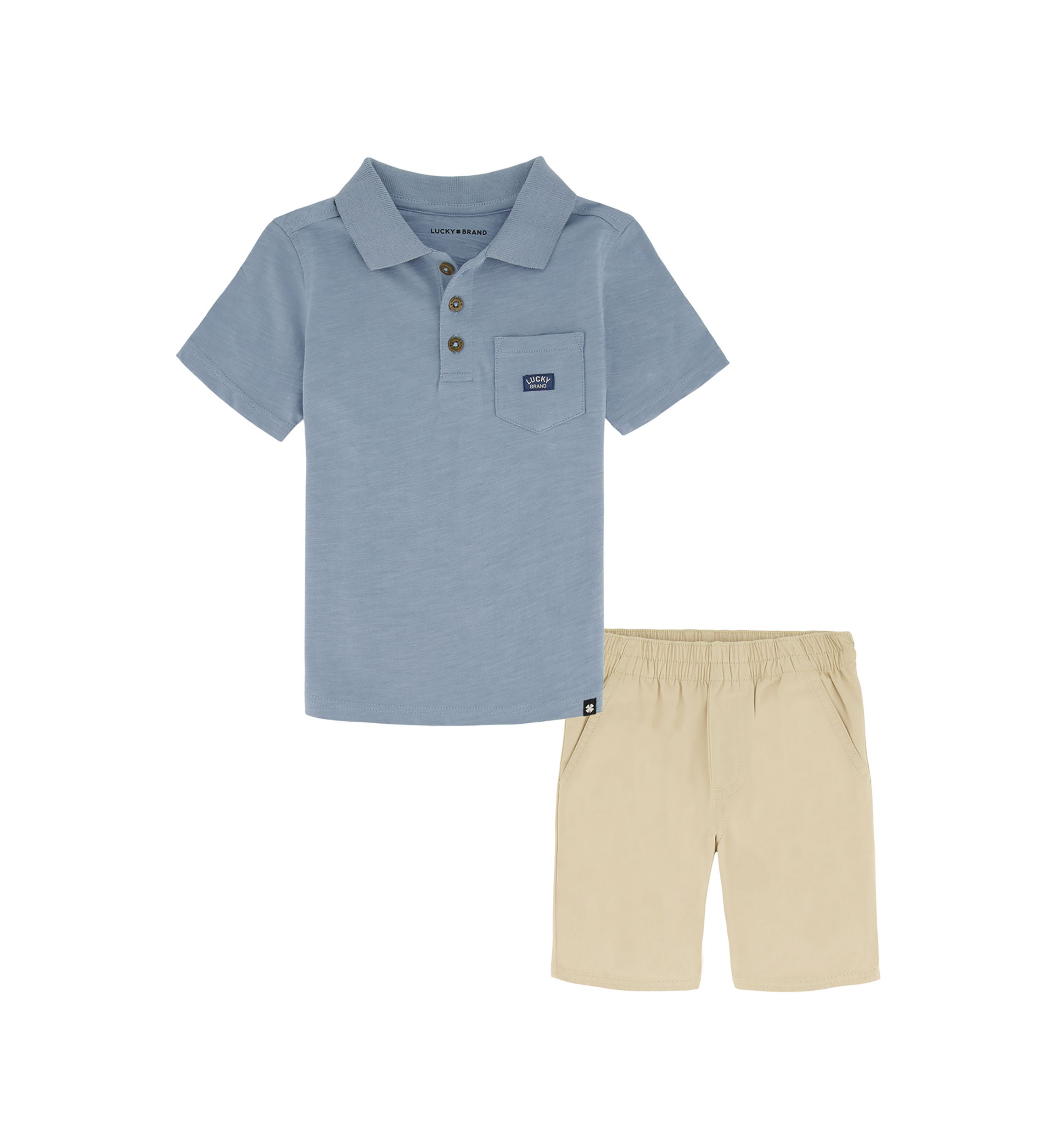 	  Boys 4-7 2-Piece Polo Set 