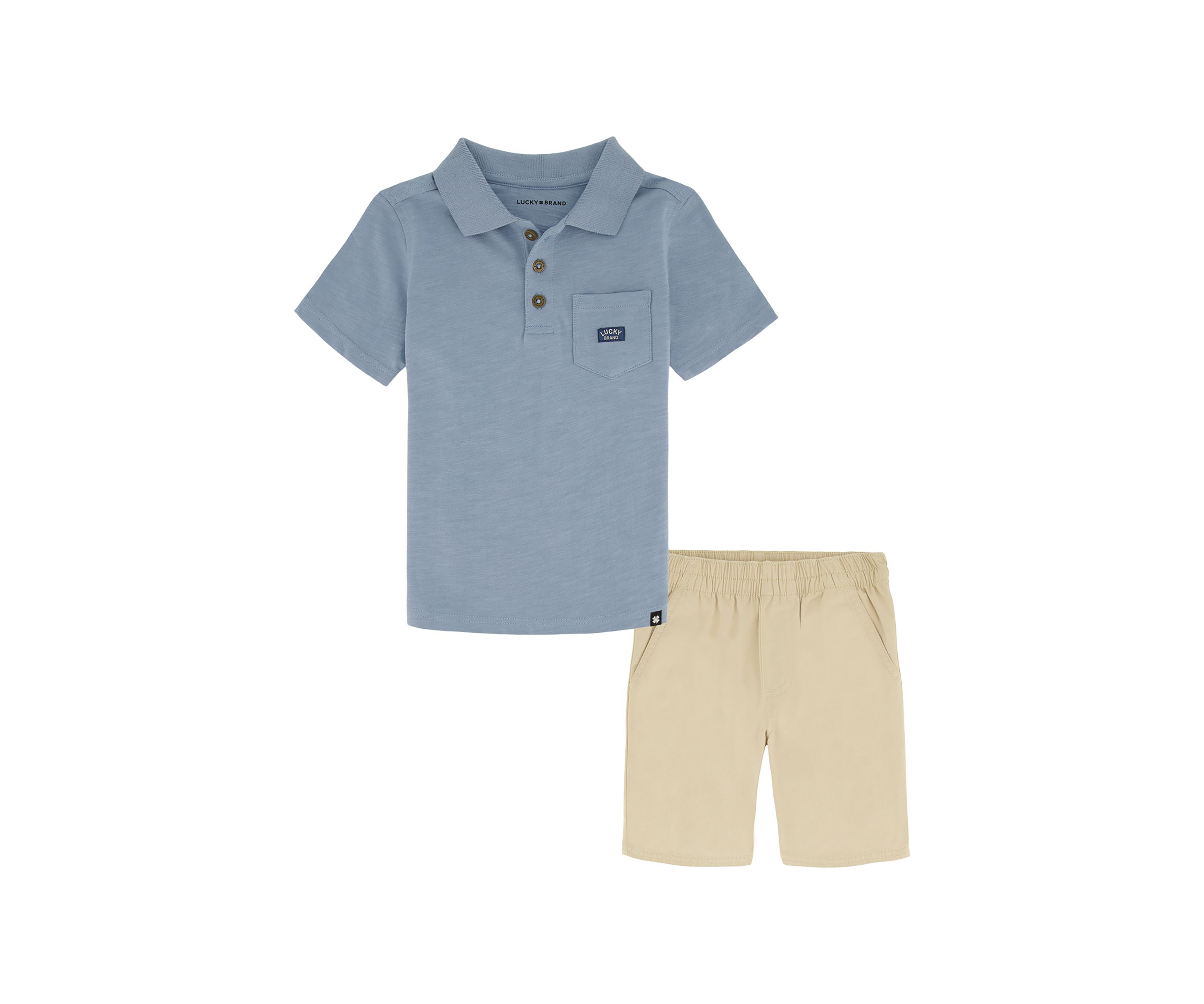 	  Boys 4-7 2-Piece Polo Set 