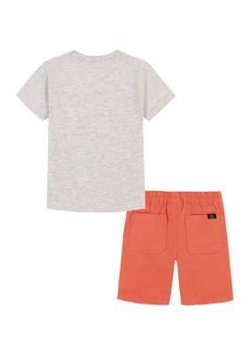 Boy's Youth Lucky Brand 4-Piece Pajama Set Shorts Pants Tee's