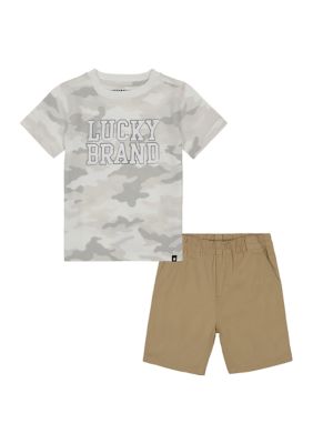 Lucky Brand Classic Camo-print T-shirt In Green Camo