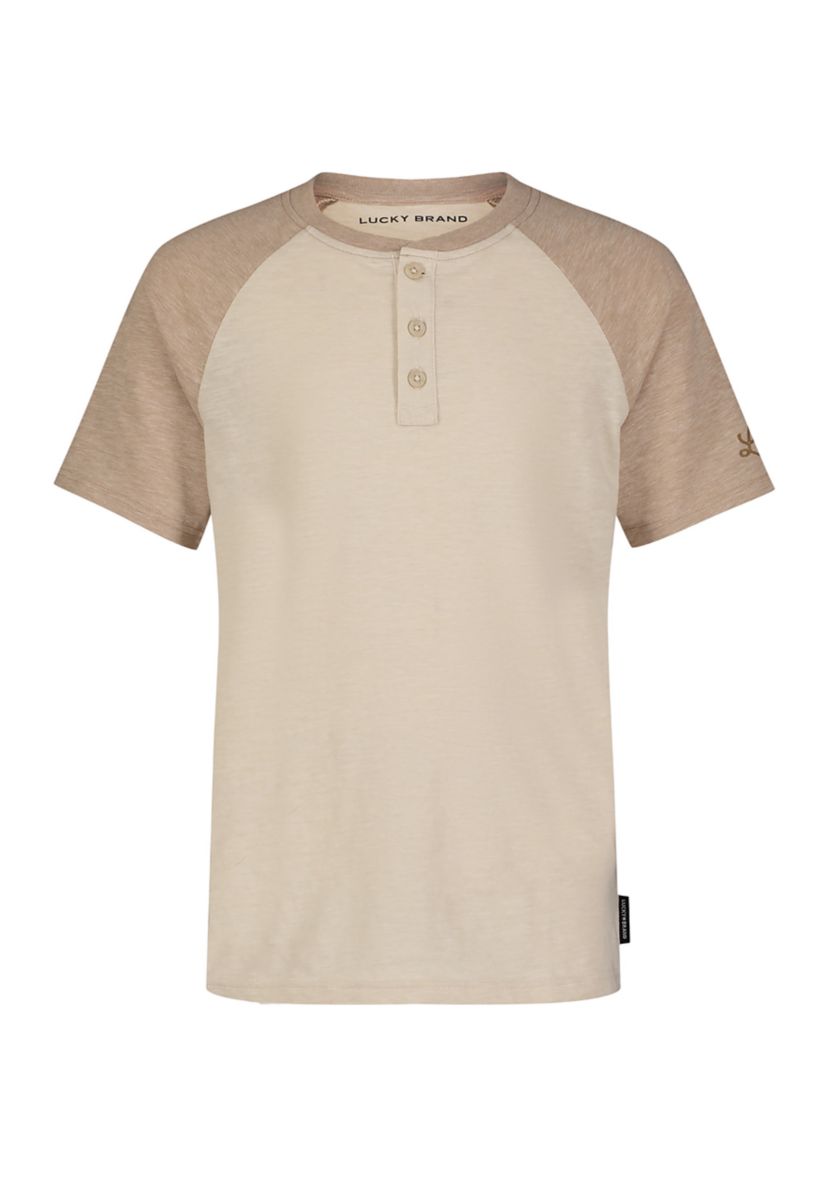 Boys 8-20 Raglan Henley T-Shirt