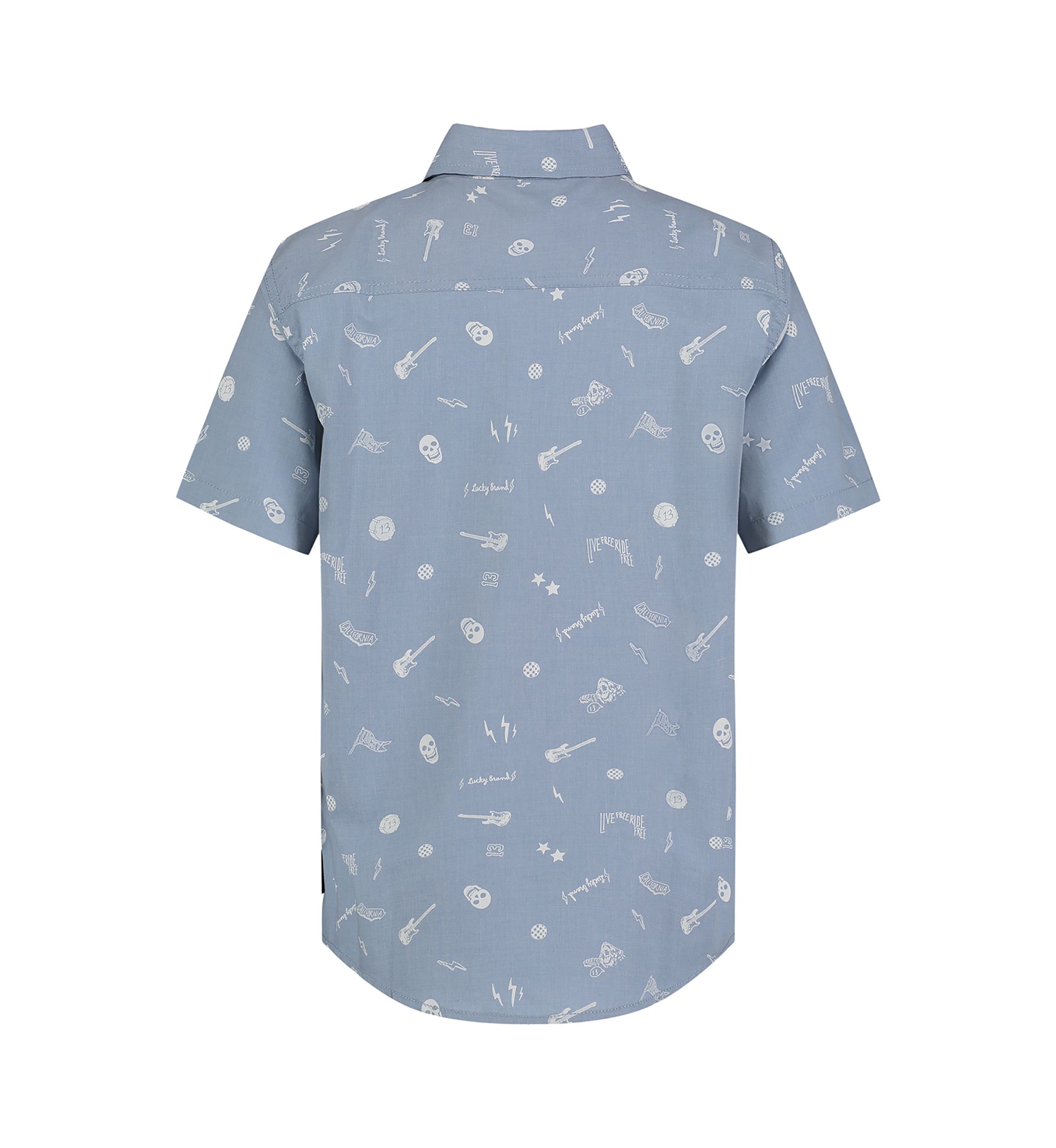 Boys 8-20 Rocker Printed Camp Shirt