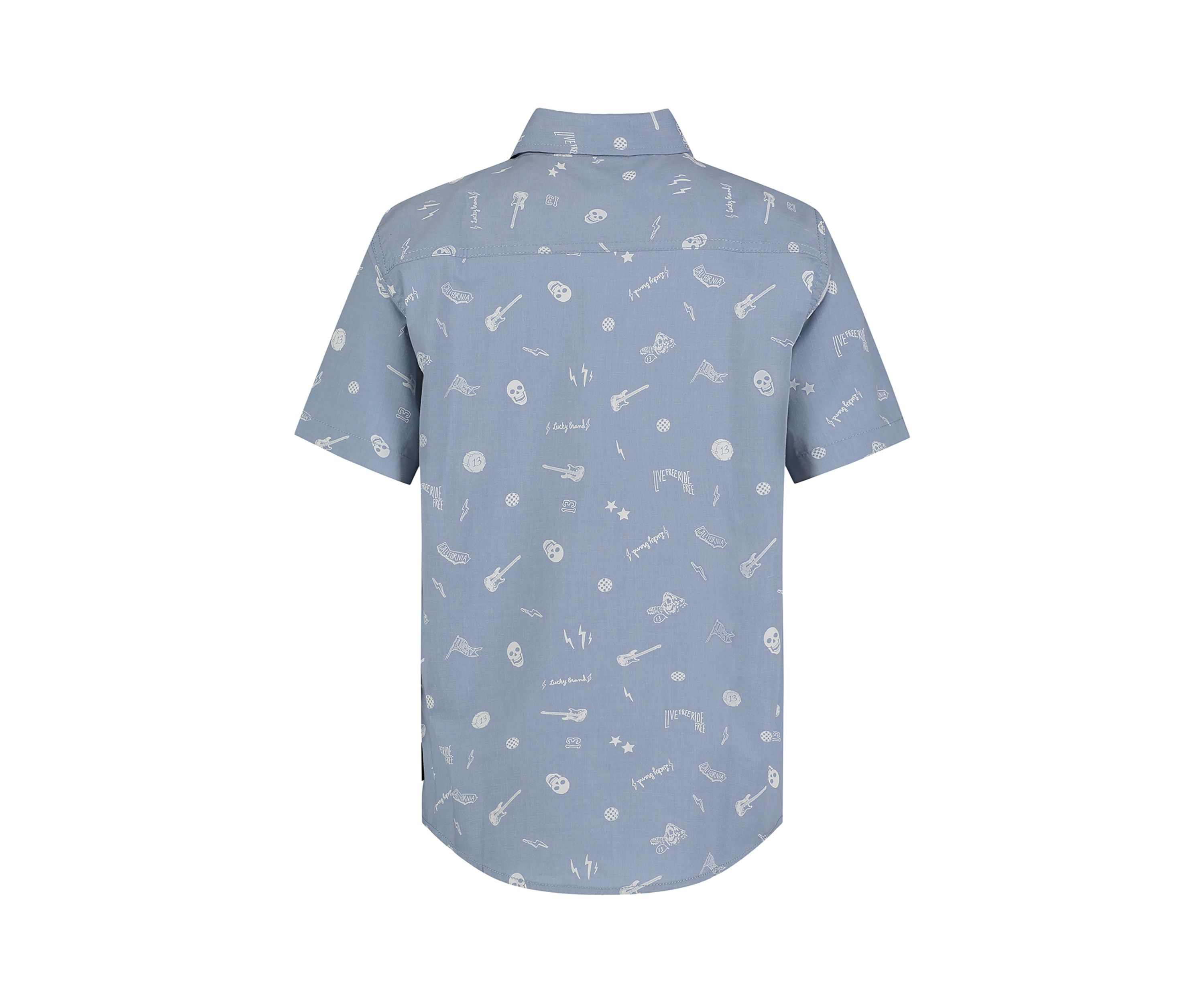Boys 8-20 Rocker Printed Camp Shirt