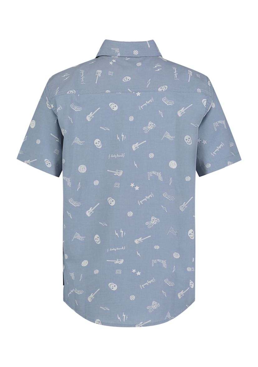 Boys 8-20 Rocker Printed Camp Shirt