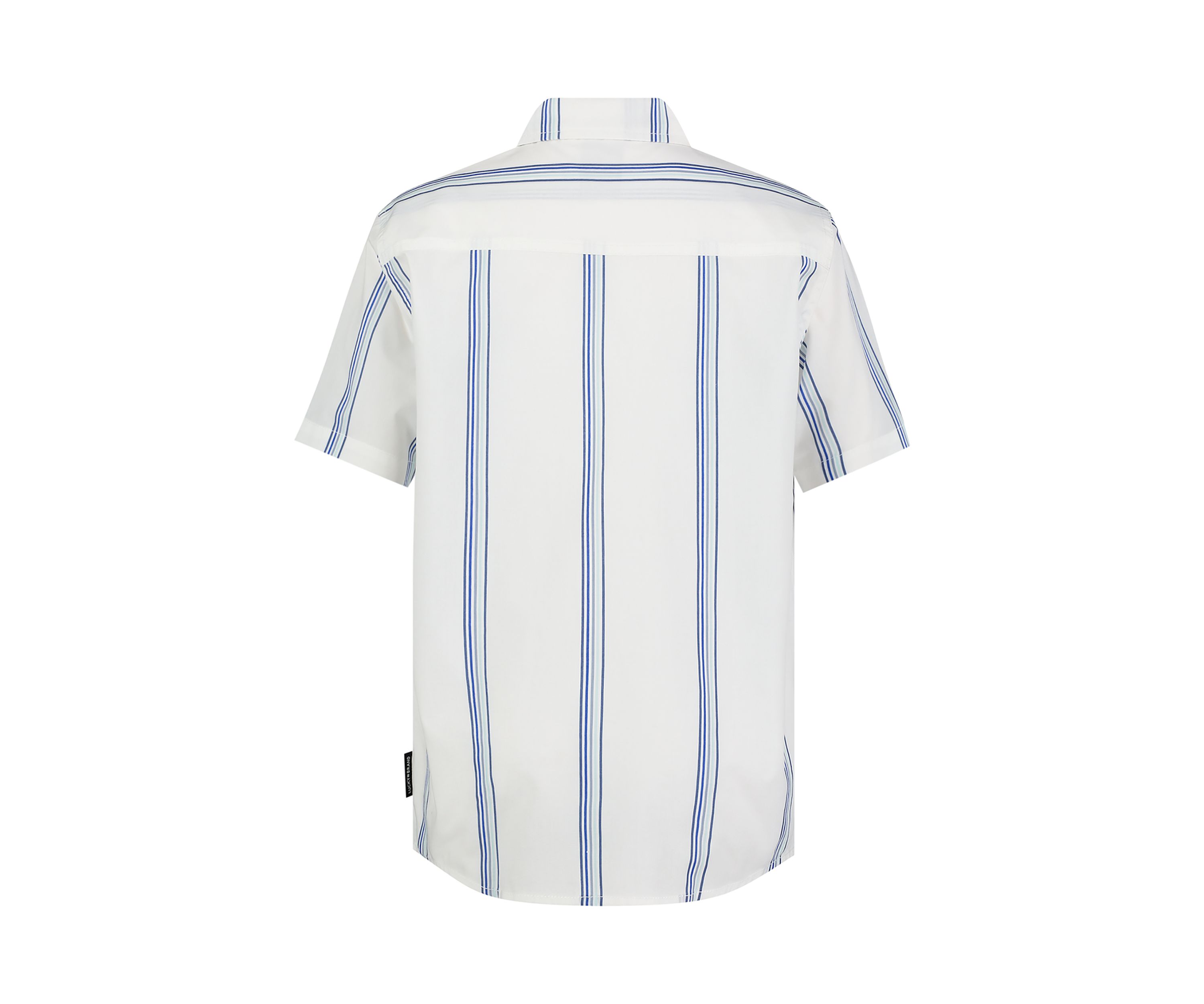 Boys 8-20 Vertical Stripe Printed Camp Shirt