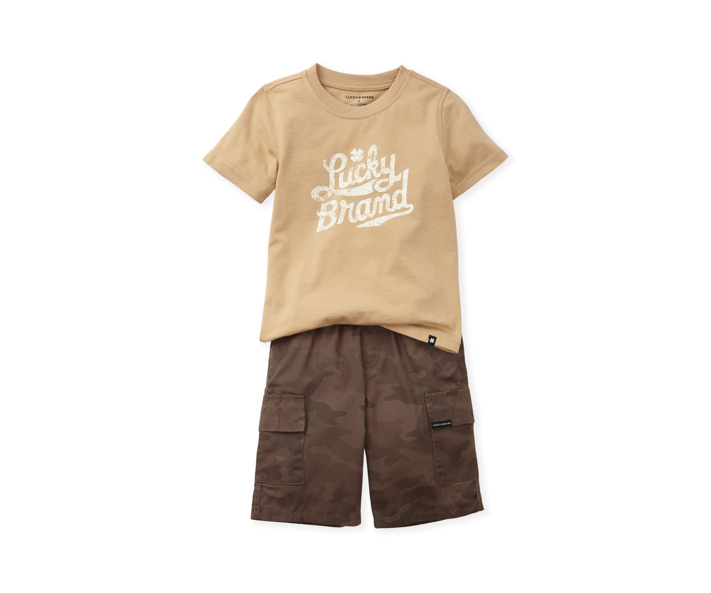 Boys 4-7 T-Shirt and Cargo Twill Short Set 