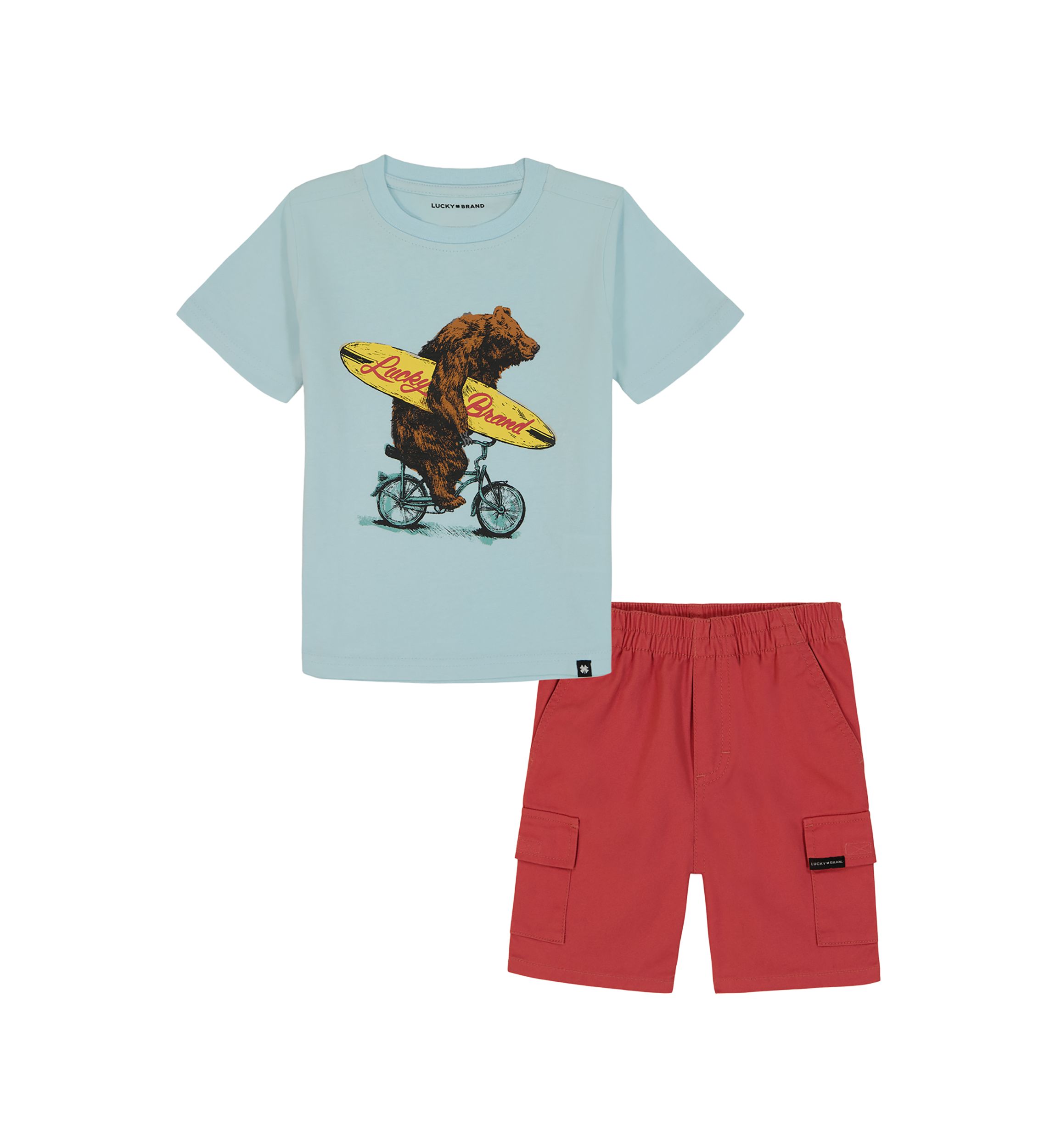 Boys 4-7 Graphic T-Shirt and Cargo Shorts Set