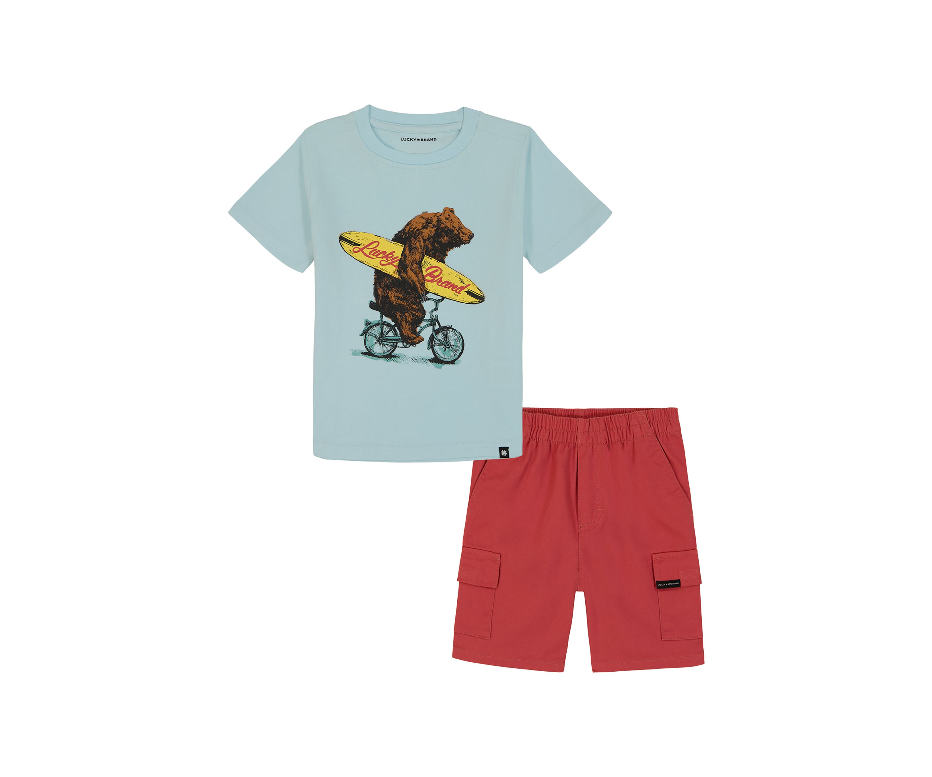 Boys 4-7 Graphic T-Shirt and Cargo Shorts Set
