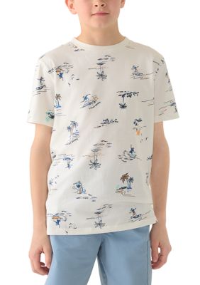 Lucky Brand Boys 820 Short Sleeve Surfer Print TShirt