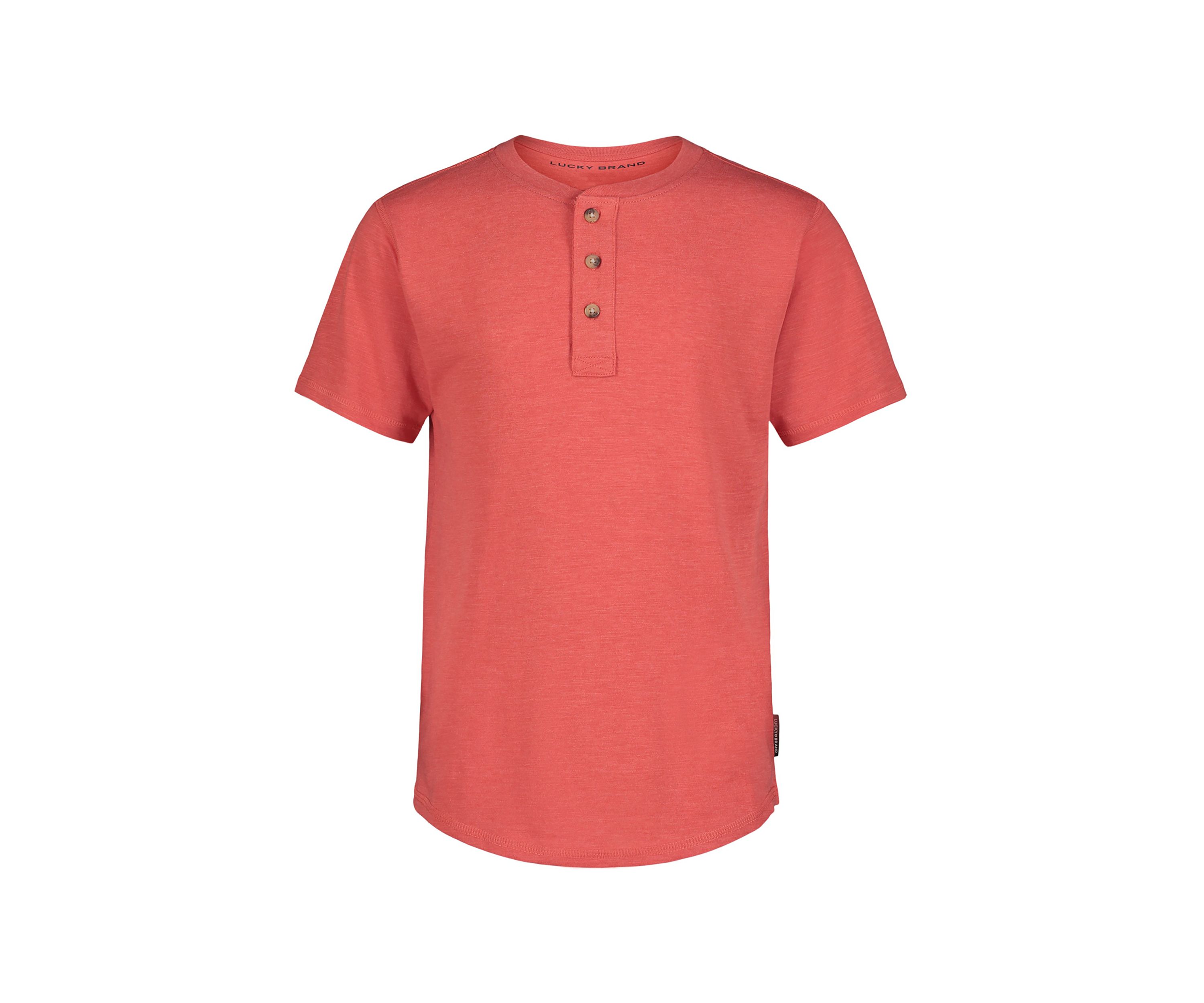 Boys 8-20 Short Sleeve Henley T-Shirt
