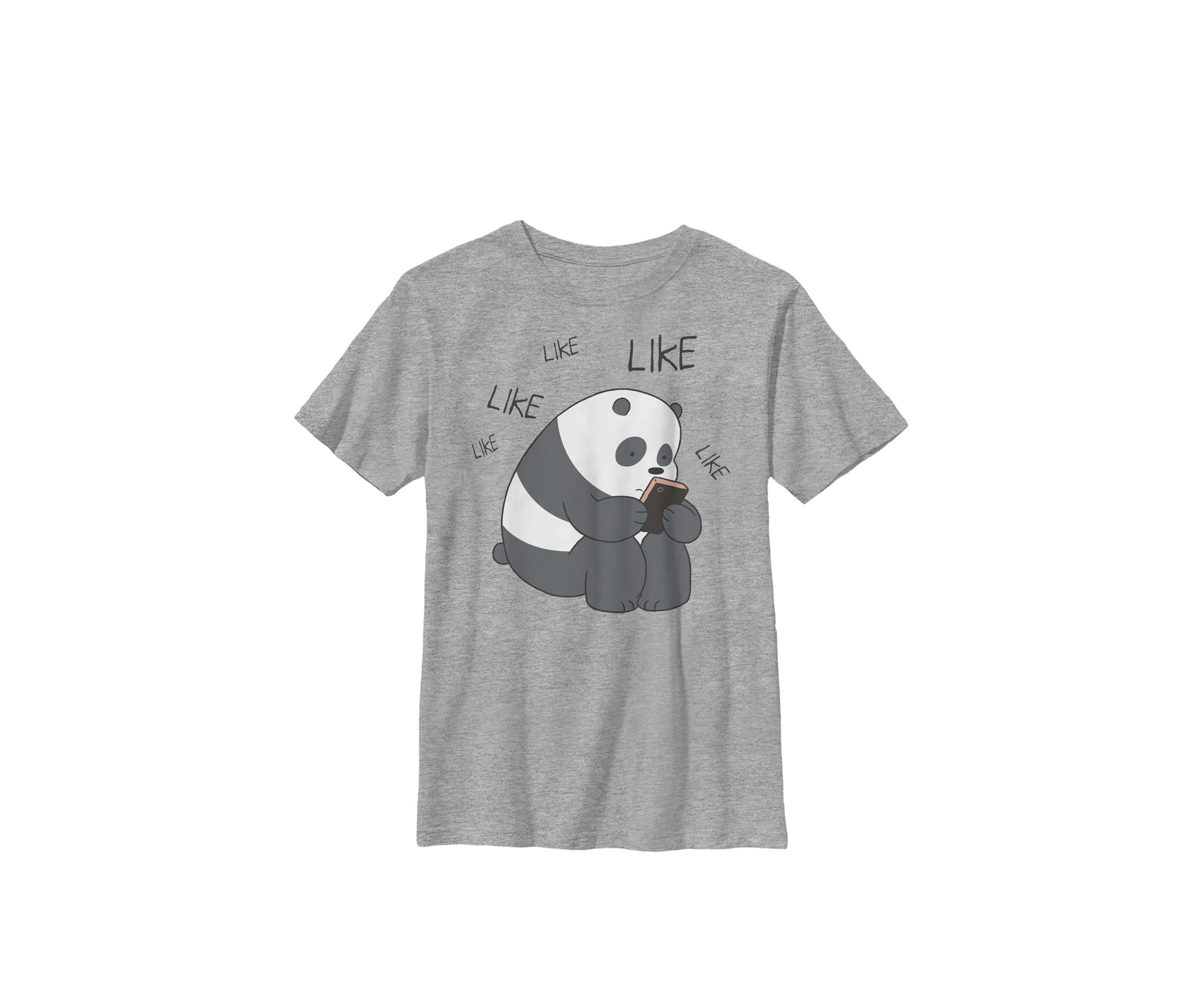We Bare Bears Like Like Like Texting Crew Graphic T-Shirt