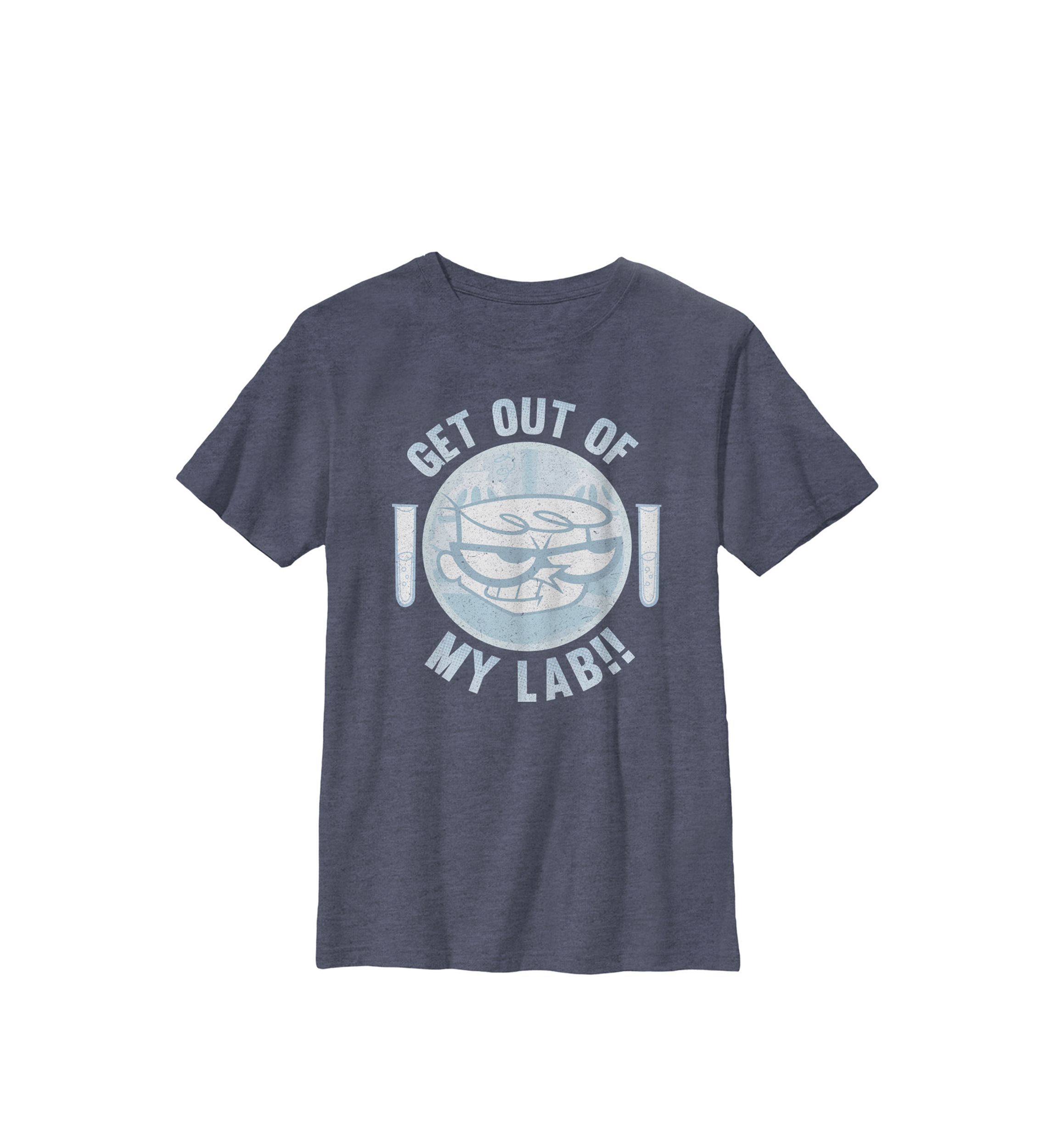  Dexters Laboratory Get Out Of My Lab!! Crew Graphic T-Shirt