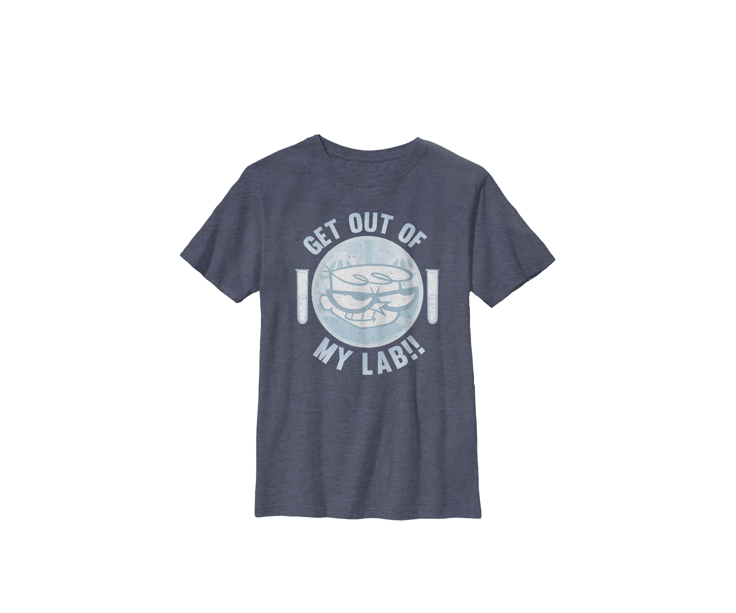  Dexters Laboratory Get Out Of My Lab!! Crew Graphic T-Shirt