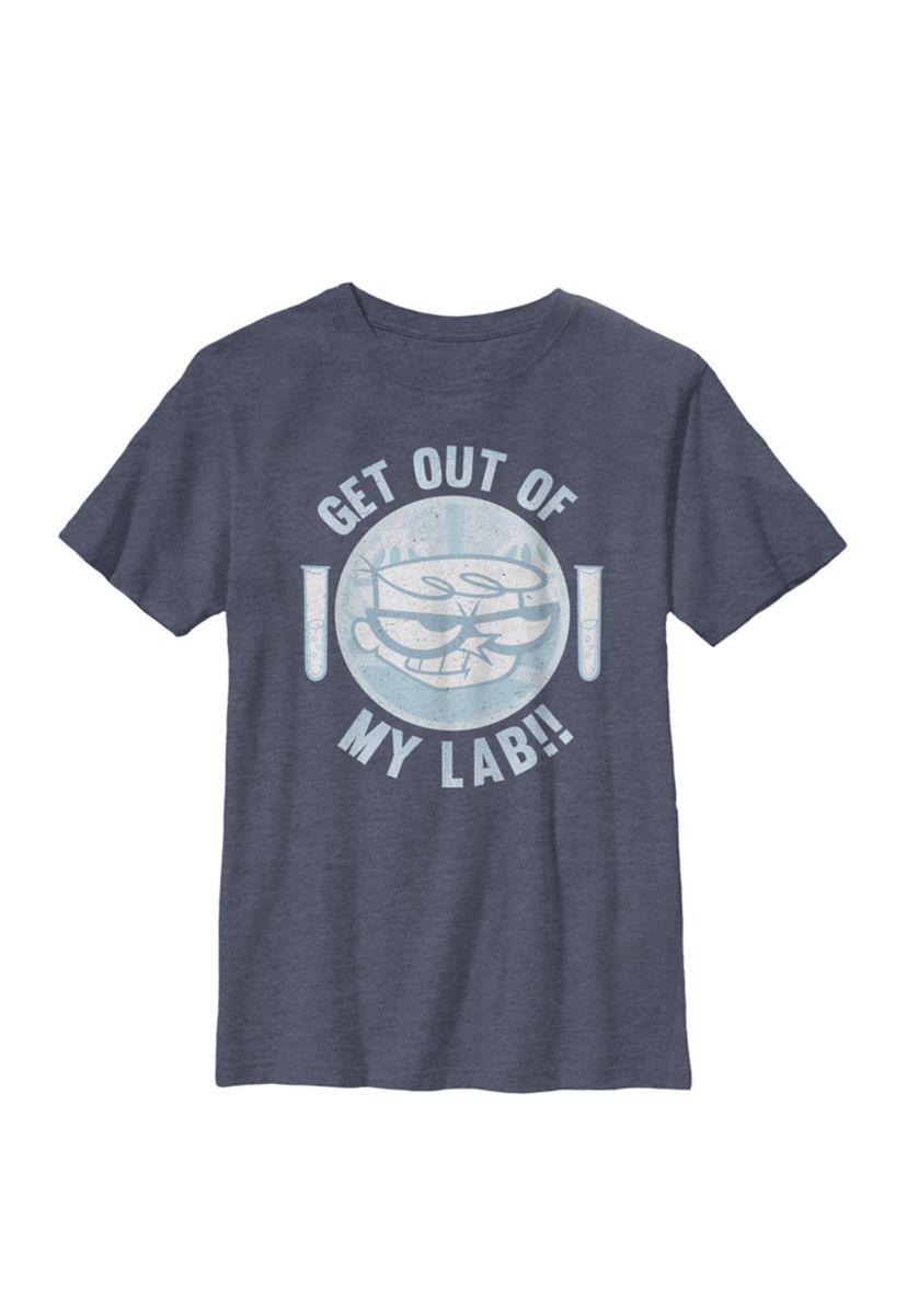  Dexters Laboratory Get Out Of My Lab!! Crew Graphic T-Shirt