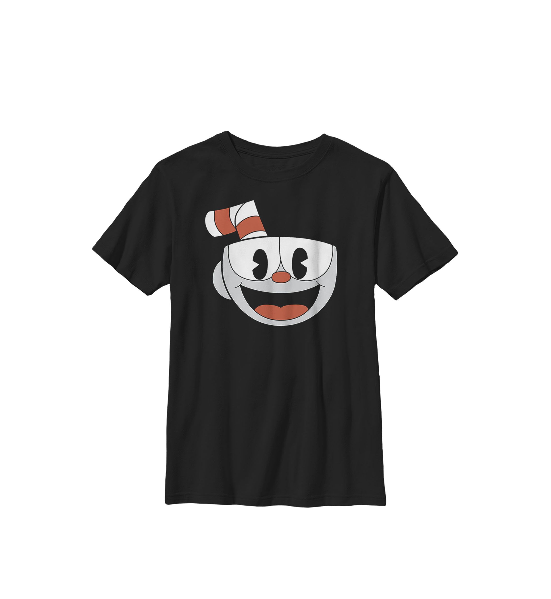 Big Smiling Face Video Game Crew Graphic T-Shirt