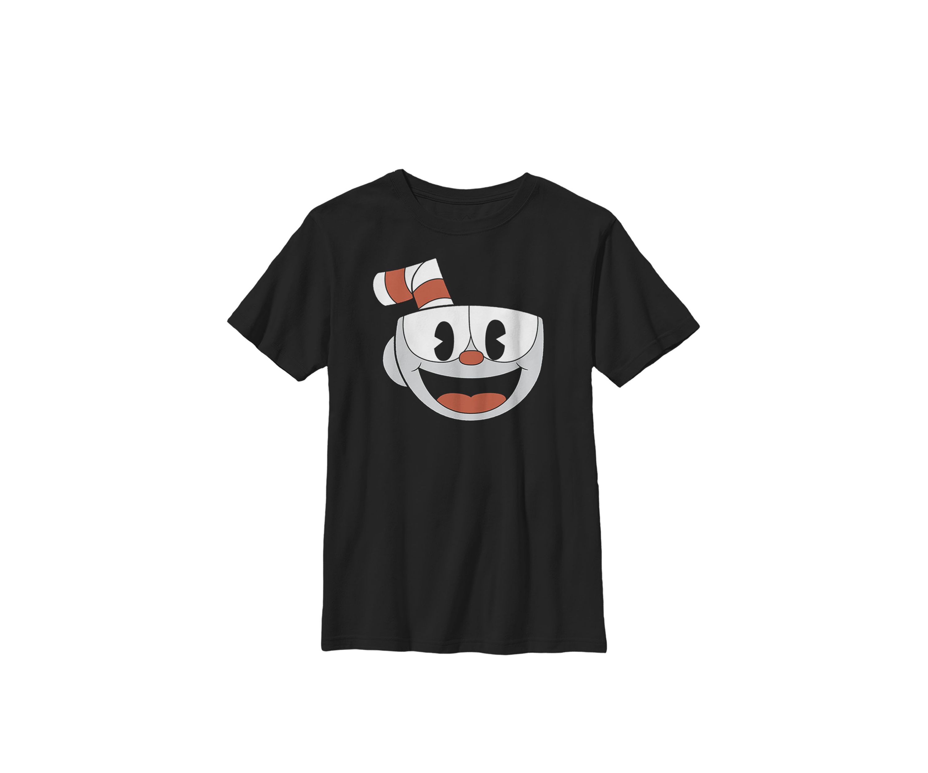 Big Smiling Face Video Game Crew Graphic T-Shirt
