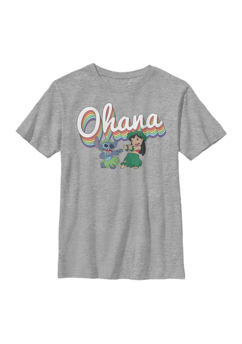 Rainbow Ohana Graphic Top