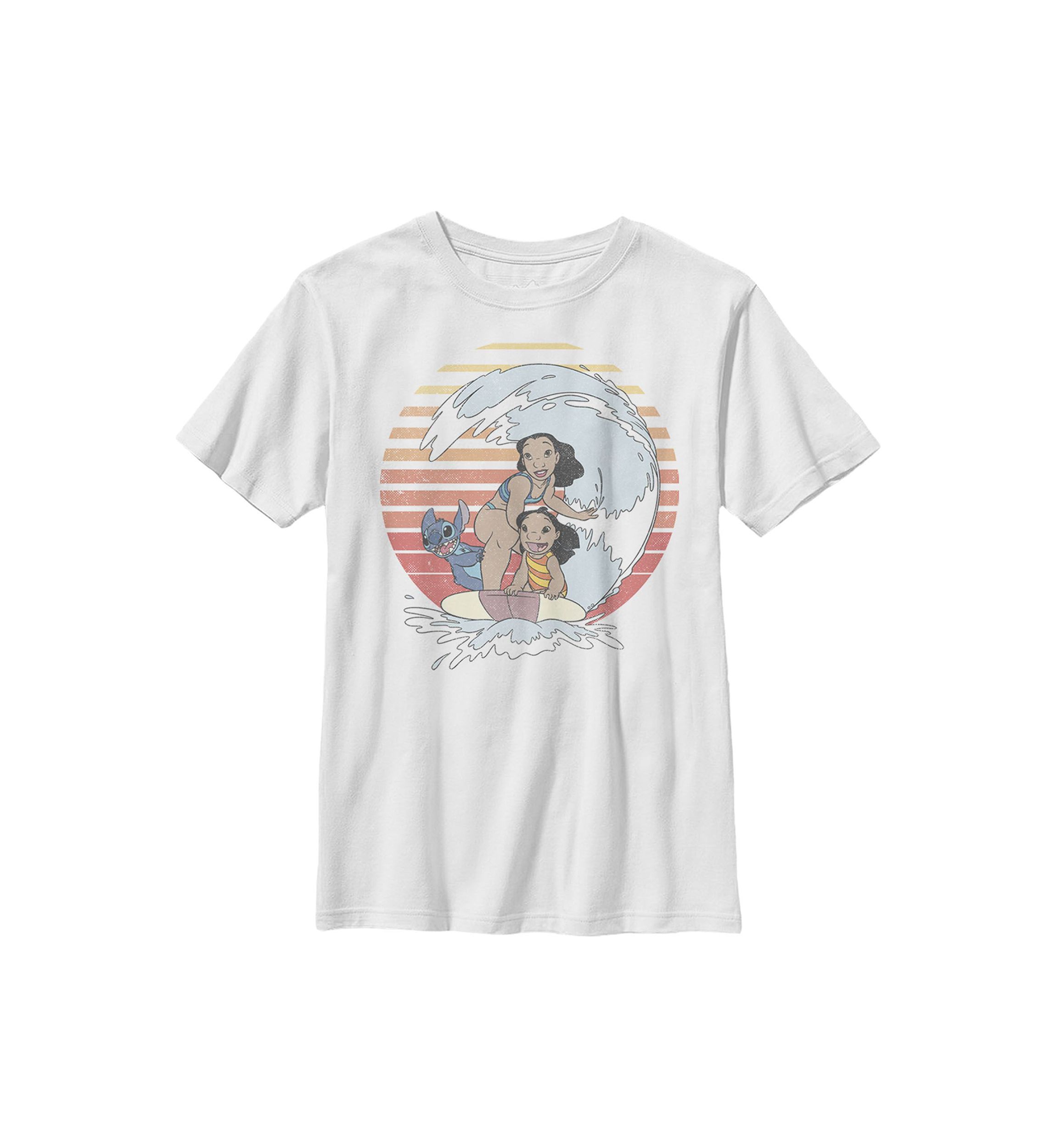 Retro Rainbow Graphic Top