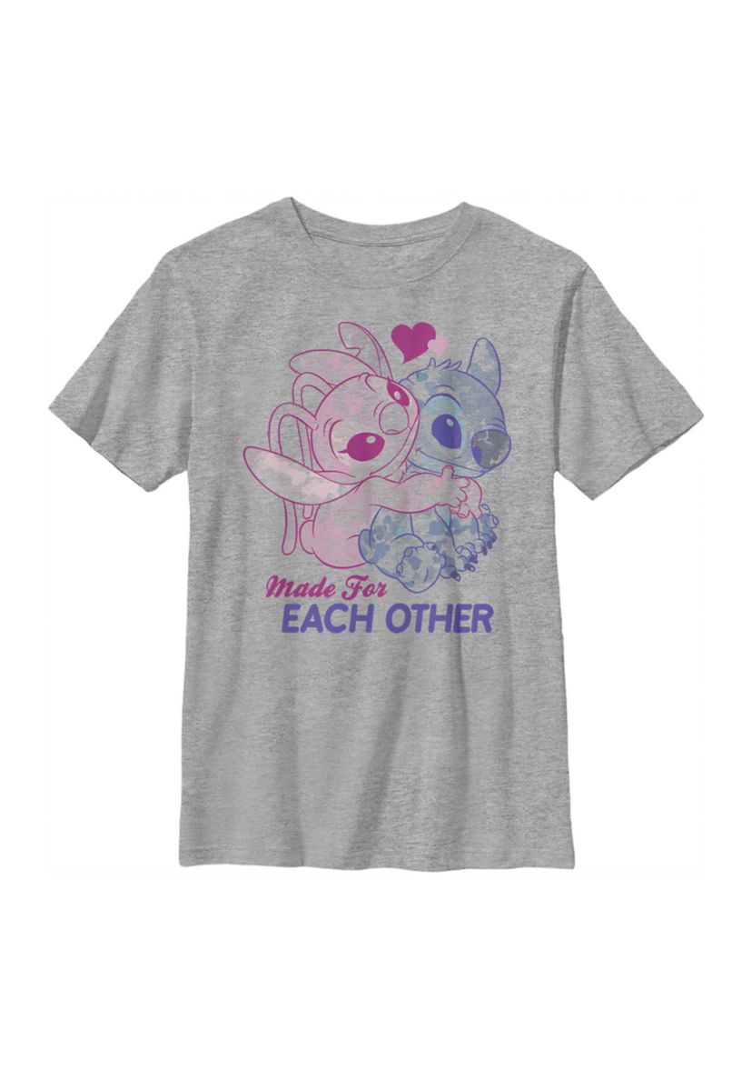Boys 4-7  Stitch Angel Together Graphic T-Shirt