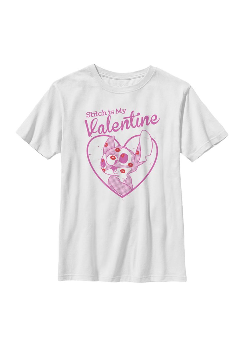 Boys 4-7  Stitch Valentine Graphic T-Shirt