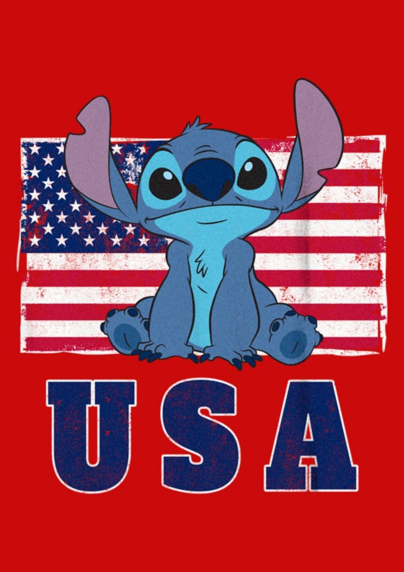 Merica Stitch Graphic T-Shirt