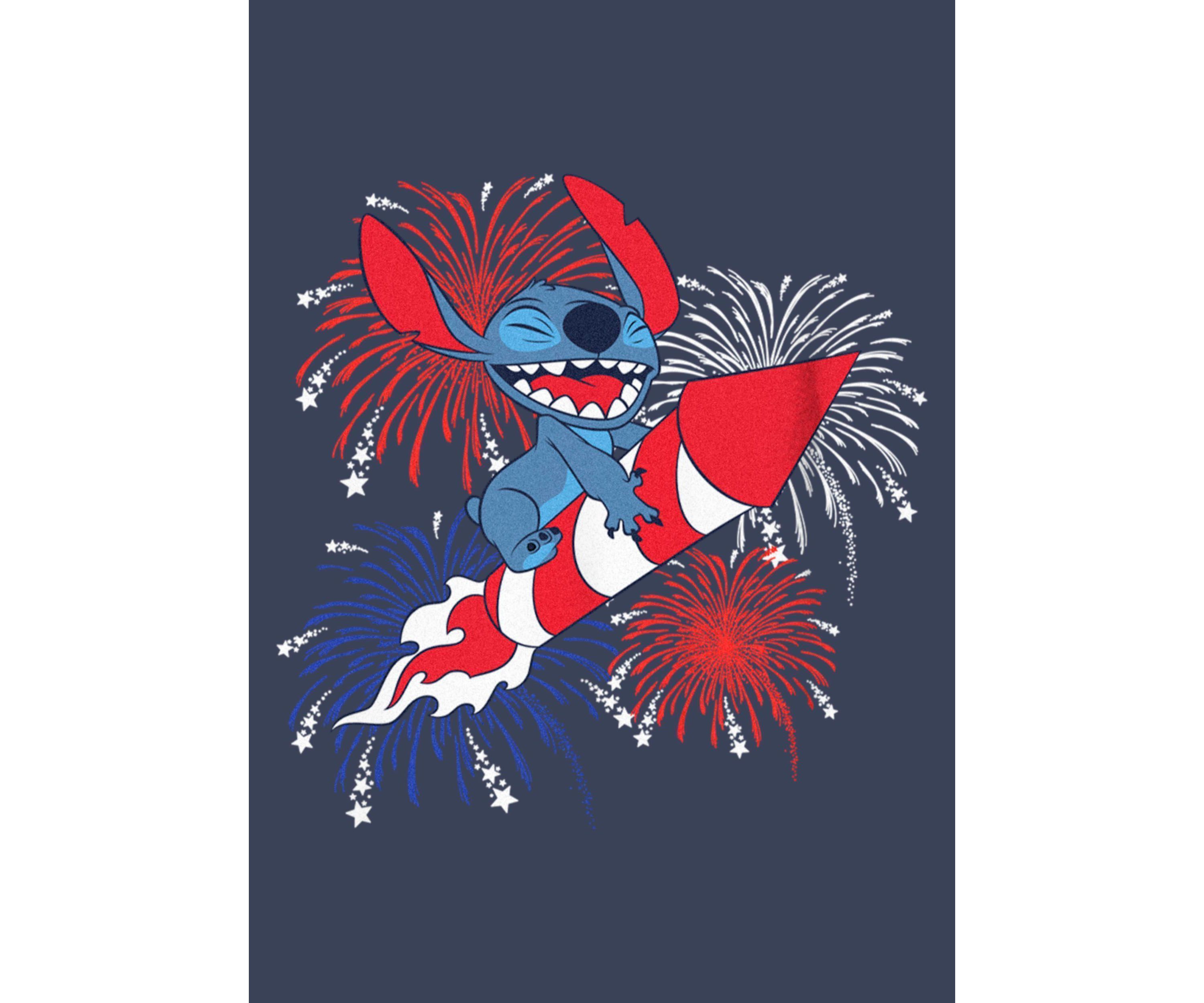 Stitch Fireworks Graphic T-Shirt