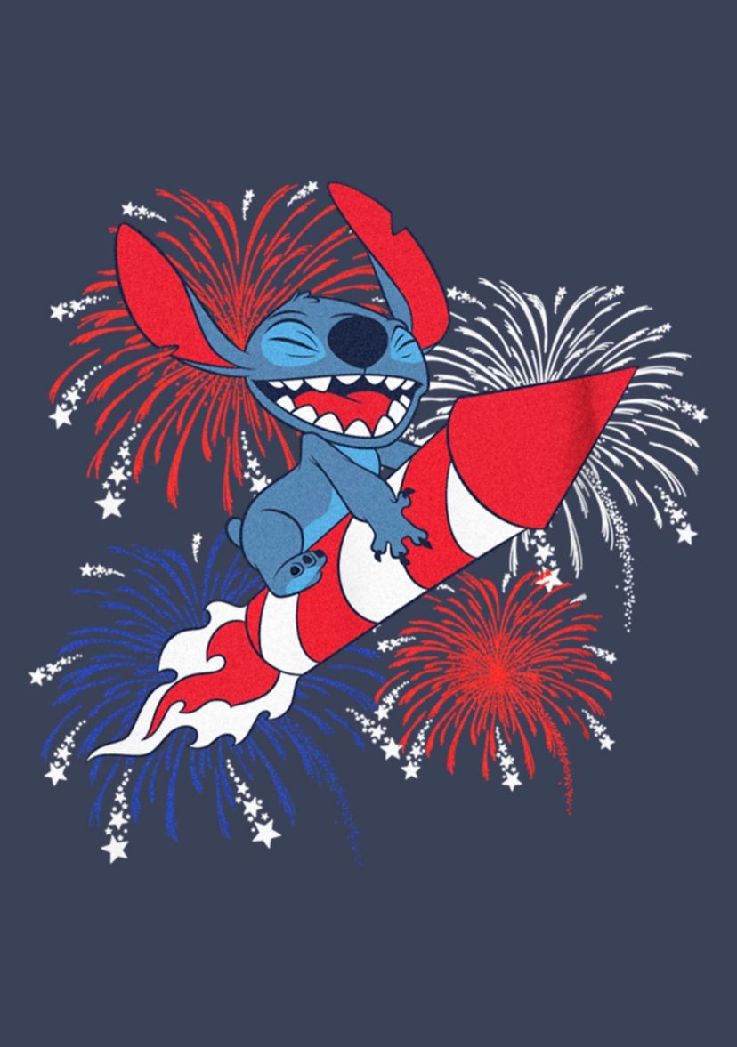 Stitch Fireworks Graphic T-Shirt