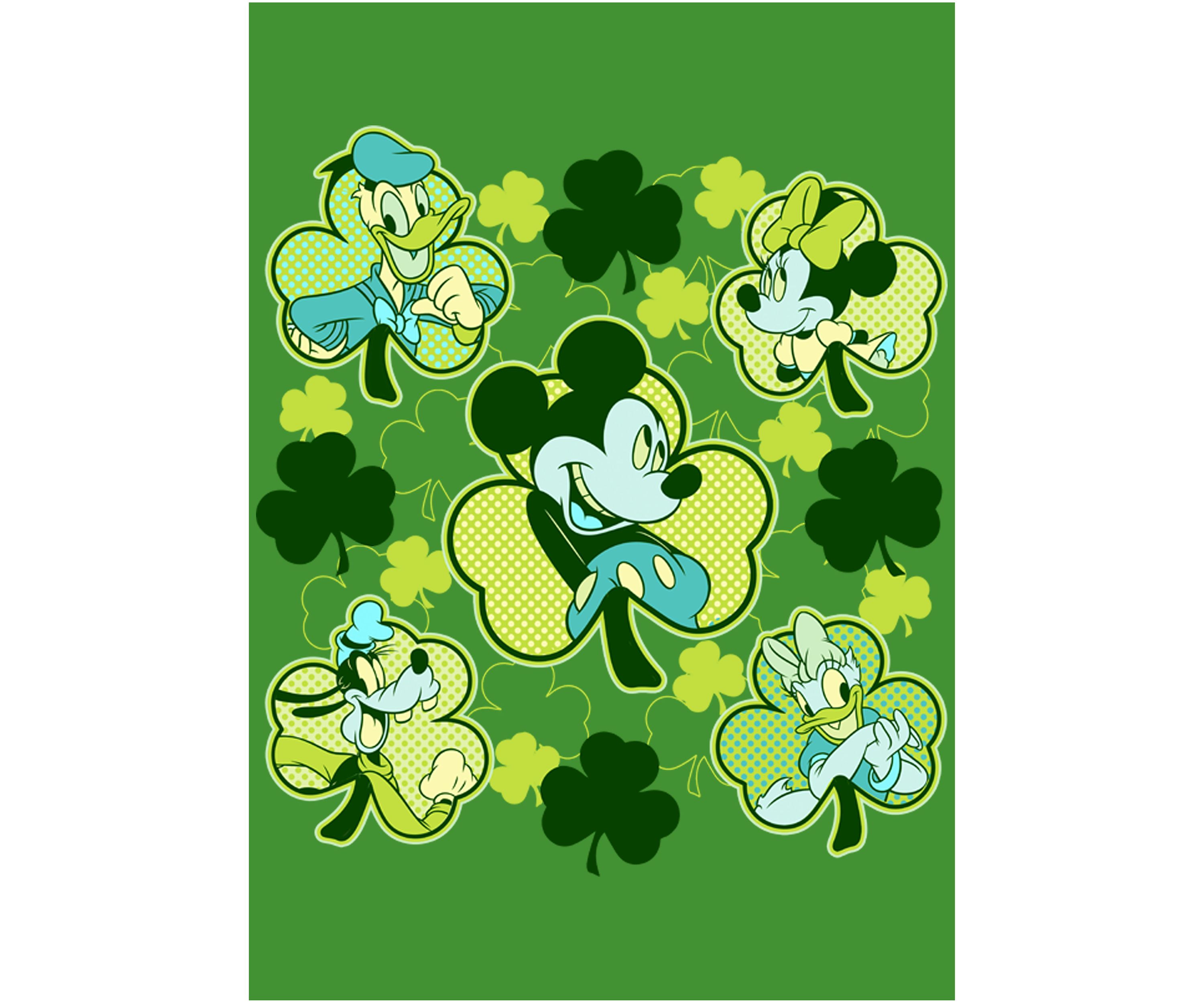 Boys 4-7  Mickey Friends Clovers Graphic T-Shirt