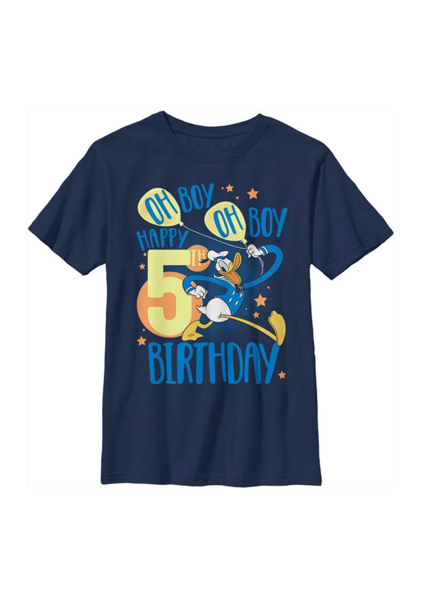 Boys 4-7 Donalds 5th Bday Graphic T-Shirt