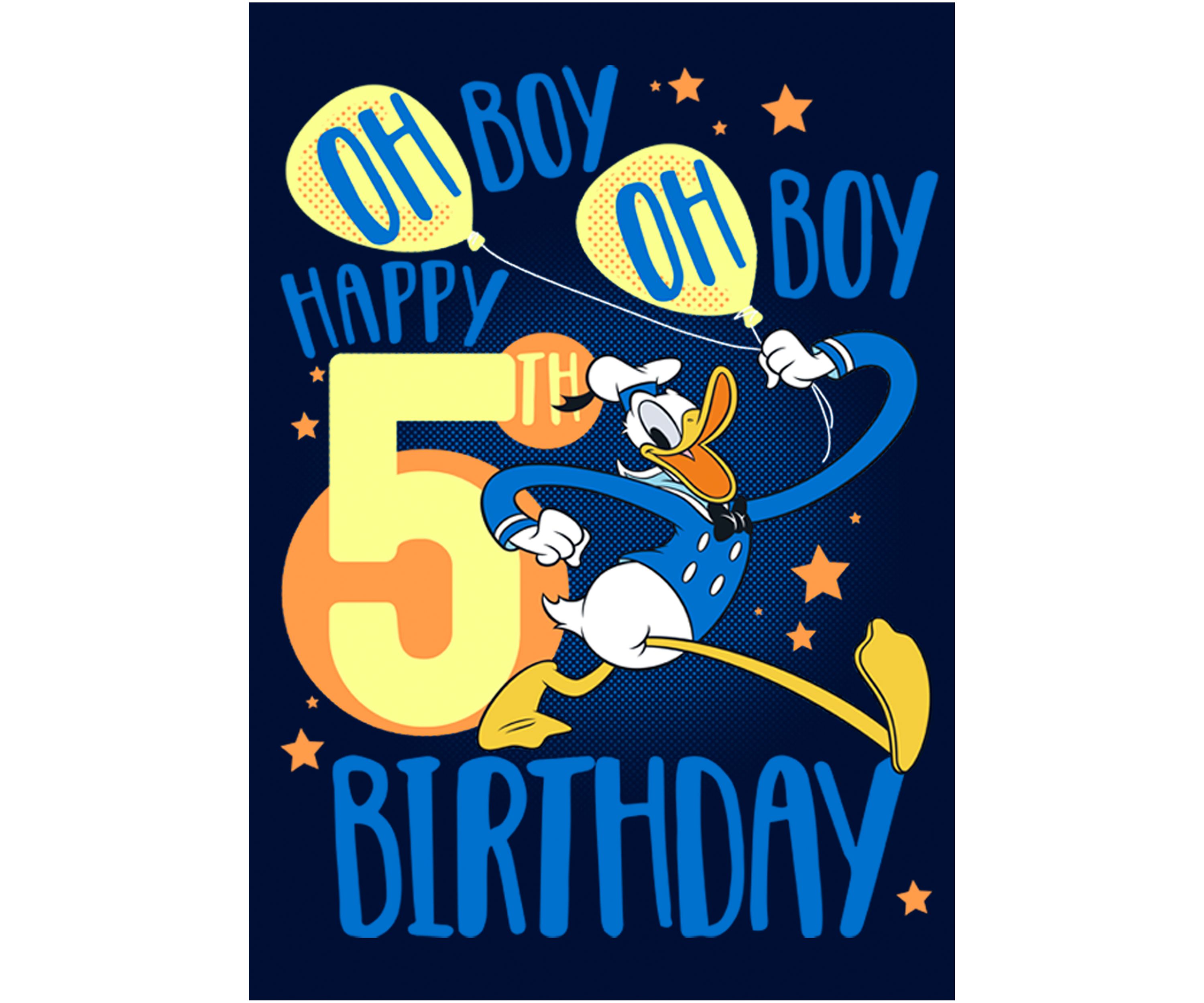 Boys 4-7 Donalds 5th Bday Graphic T-Shirt