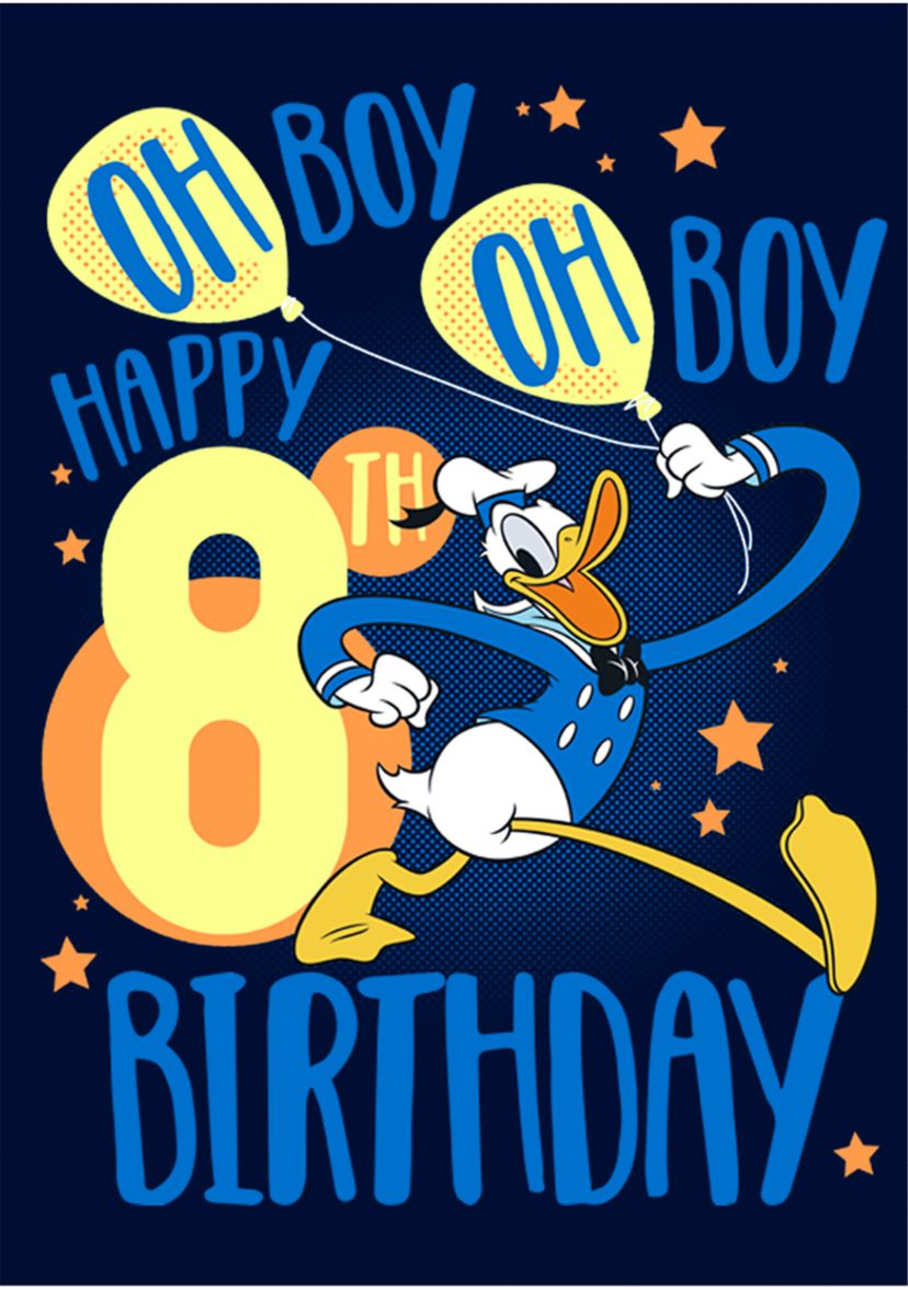 Boys 4-7 Donalds 8th Bday Graphic T-Shirt