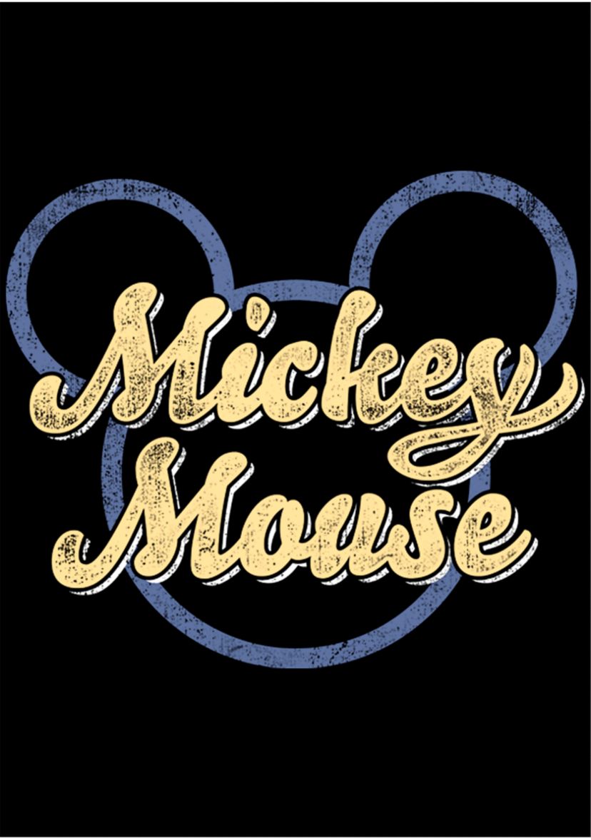 Boys 4-7 Mickey Script Graphic T-Shirt