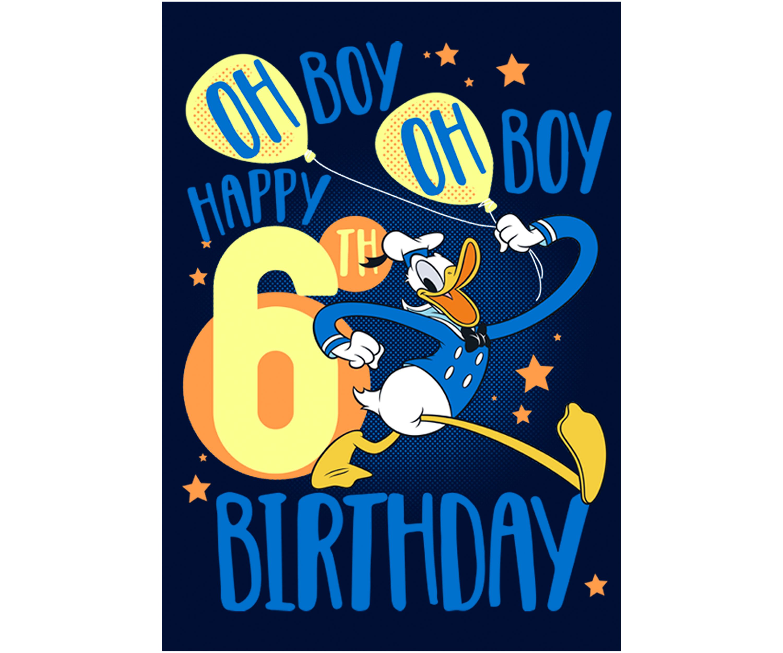 Boys 4-7 Donalds 6th Bday Graphic T-Shirt