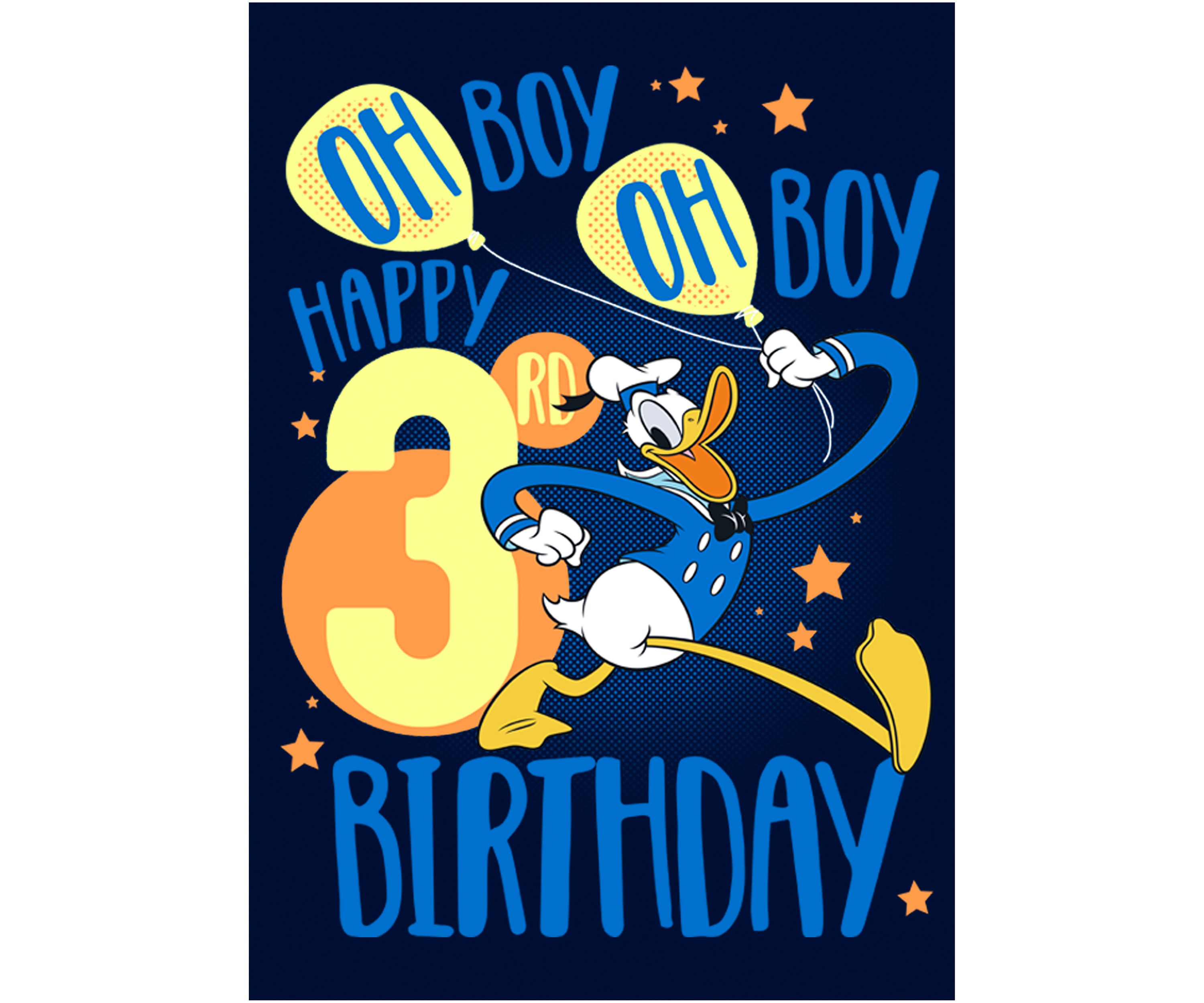 Boys 4-7 Donalds 3rd Bday Graphic T-Shirt