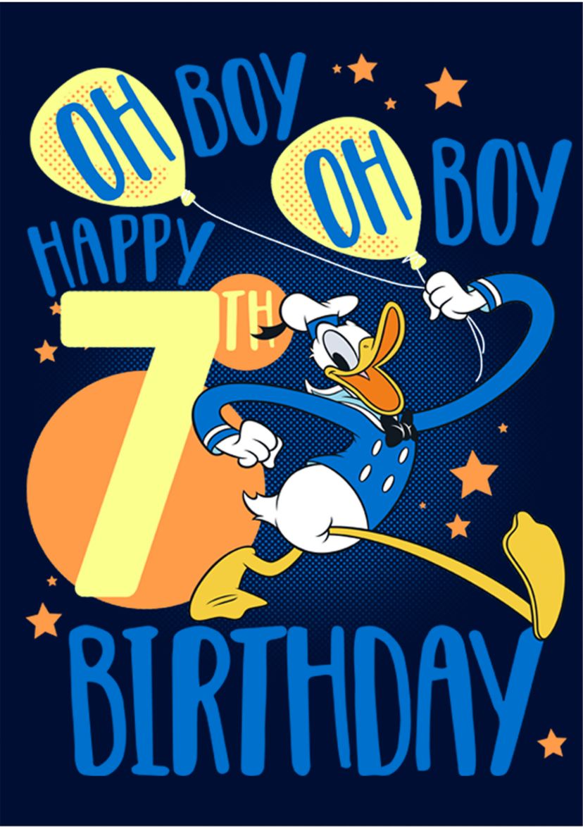 Boys 4-7 Donalds 7th Bday Graphic T-Shirt