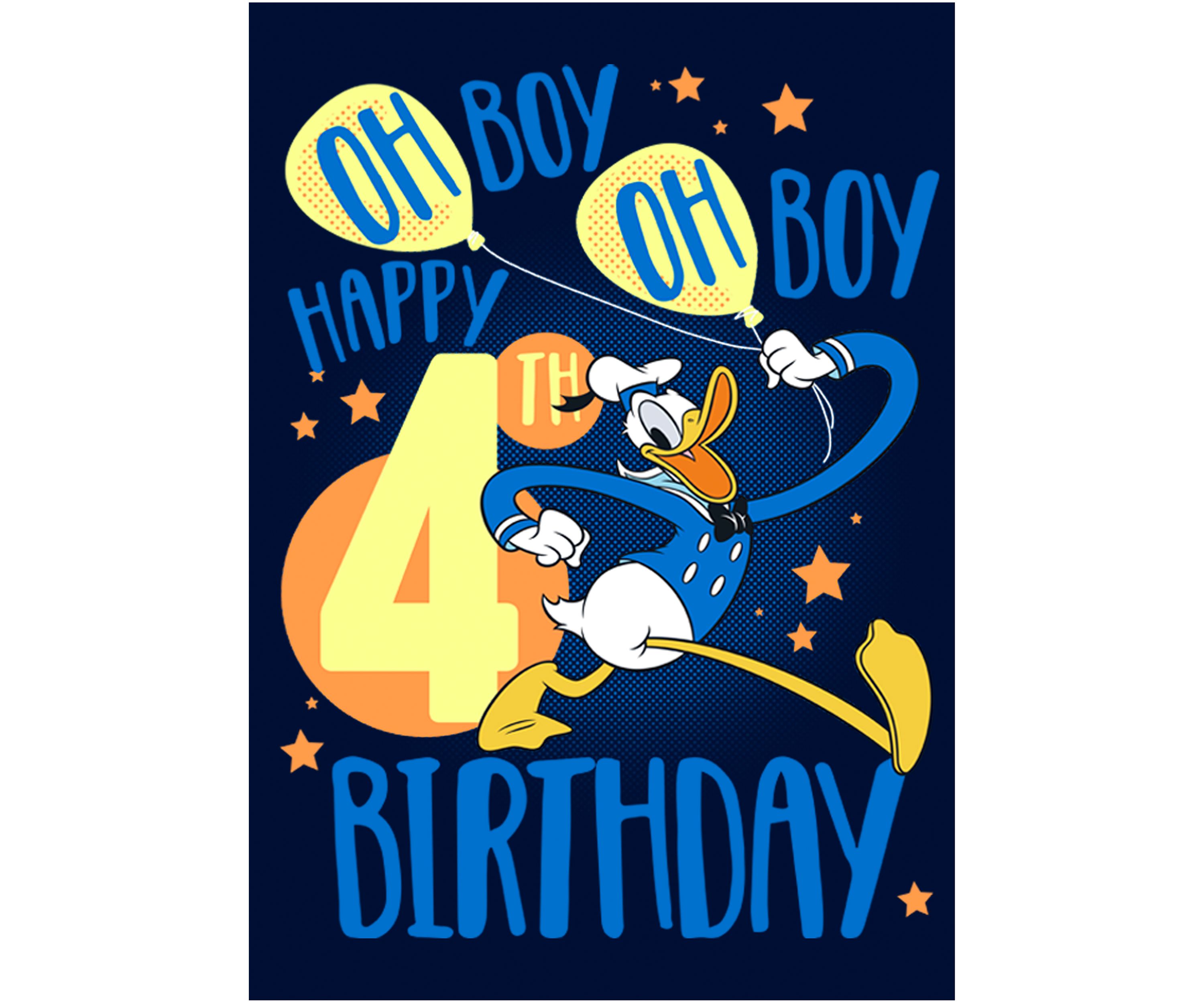 Boys 4-7 Donalds 4th Bday Graphic T-Shirt