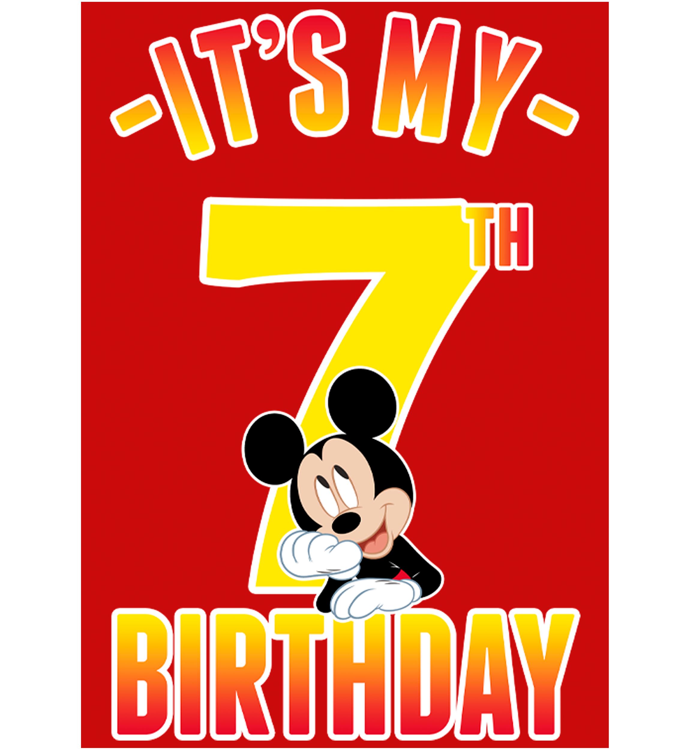 Boys 4-7 Hiya Pal 7th Birthday Graphic T-Shirt