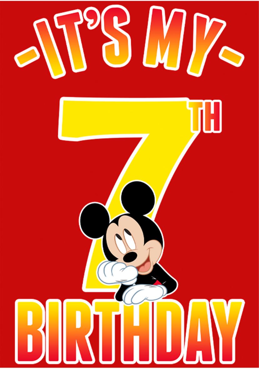 Boys 4-7 Hiya Pal 7th Birthday Graphic T-Shirt