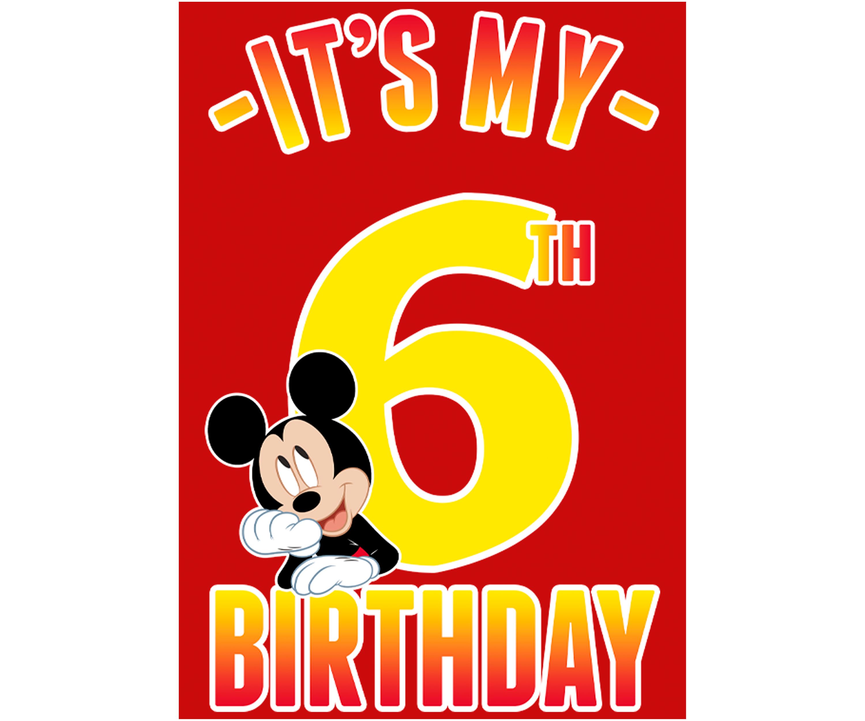 Boys 4-7 Hiya Pal 6th Birthday Graphic T-Shirt