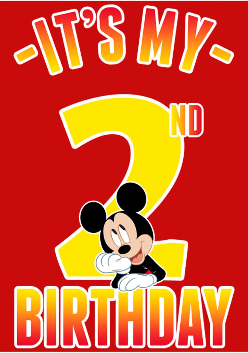 Boys 4-7 Hiya Pal 2nd Birthday Graphic T-Shirt
