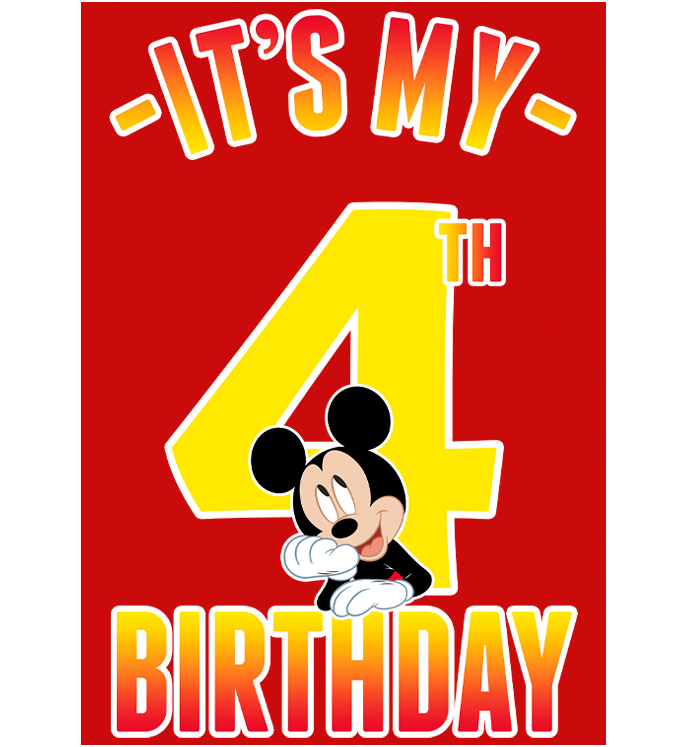 Boys 4-7 Hiya Pal 4th Birthday Graphic T-Shirt