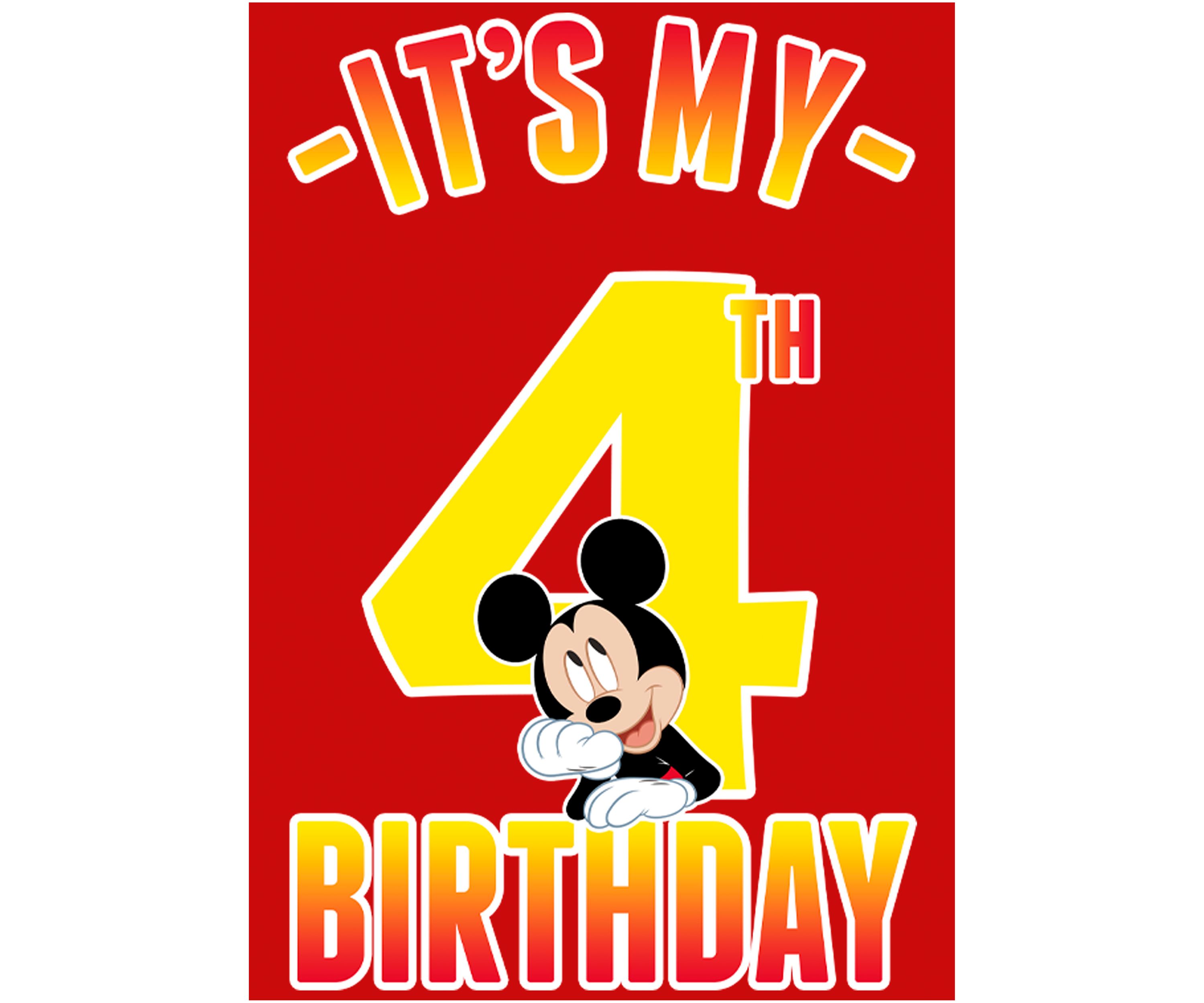 Boys 4-7 Hiya Pal 4th Birthday Graphic T-Shirt