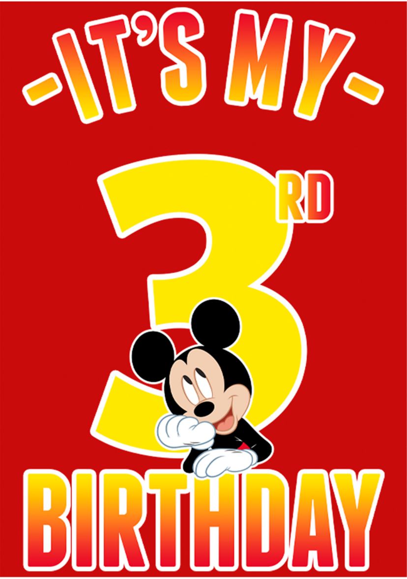 Boys 4-7 Hiya Pal 3rd Birthday Graphic T-Shirt