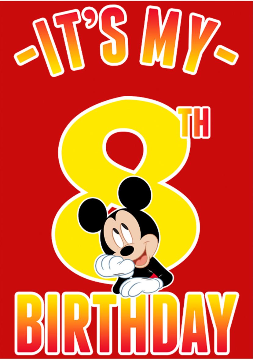 Boys 4-7 Hiya Pal 8th Birthday Graphic T-Shirt