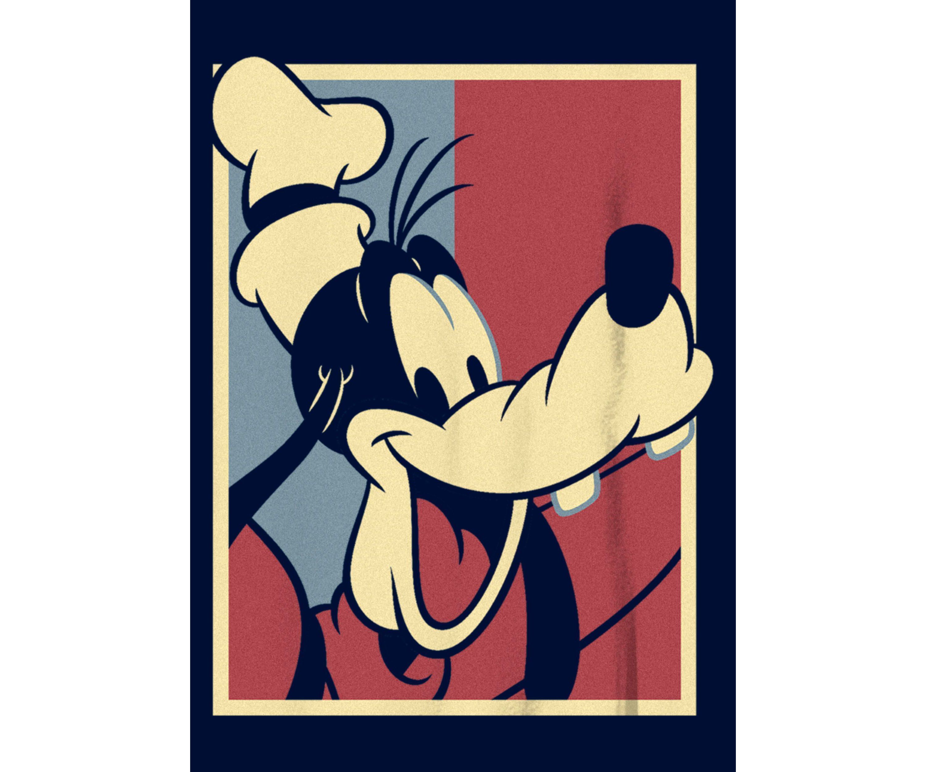 Goofy Red And Blue Graphic T-Shirt