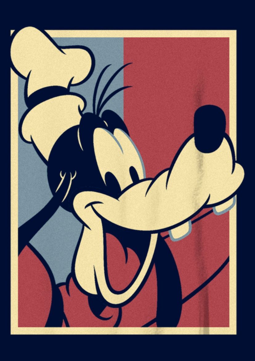 Goofy Red And Blue Graphic T-Shirt